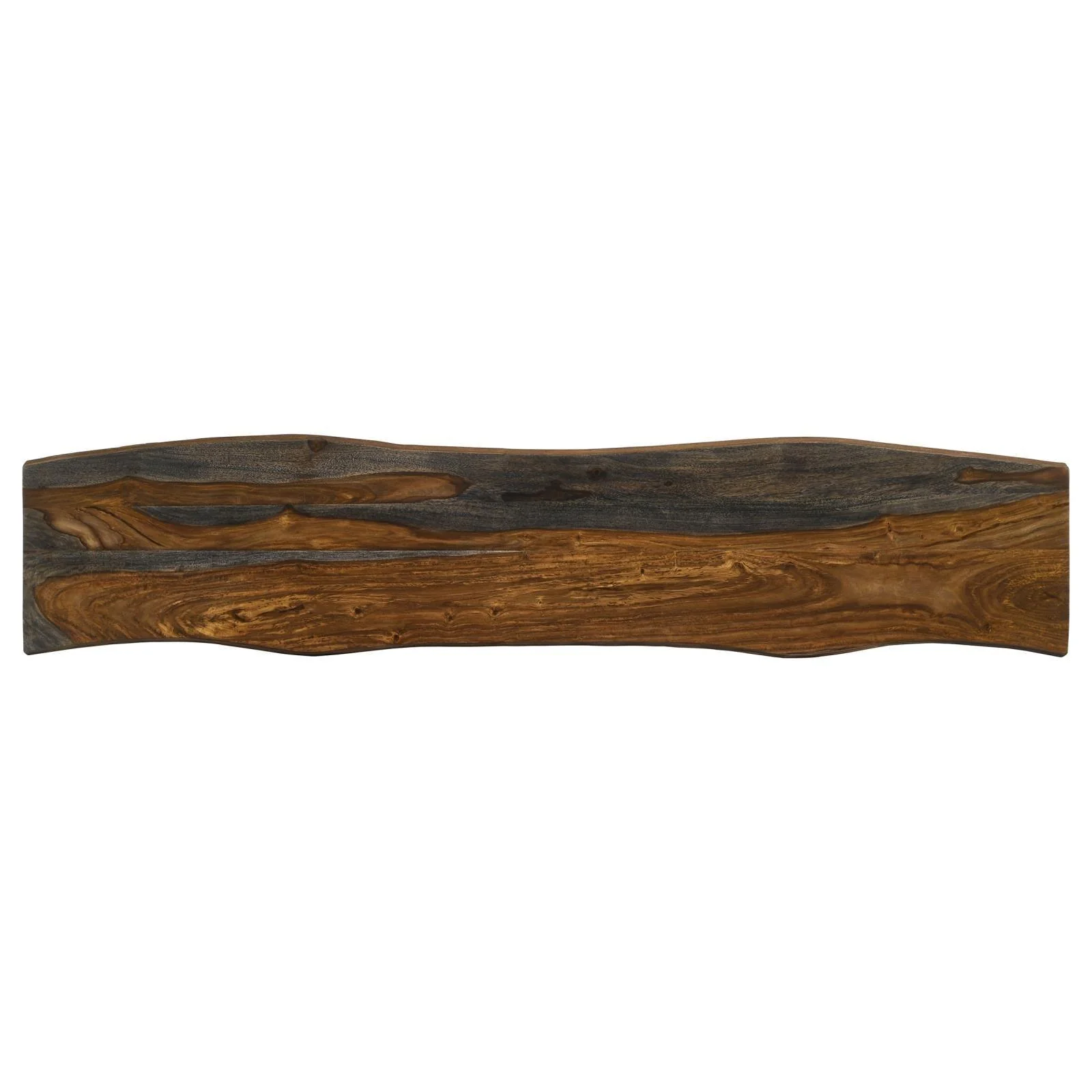 Neve Sheesham Gray/Gunmetal Live-edge Dining Bench with Hairpin Legs - Image 5
