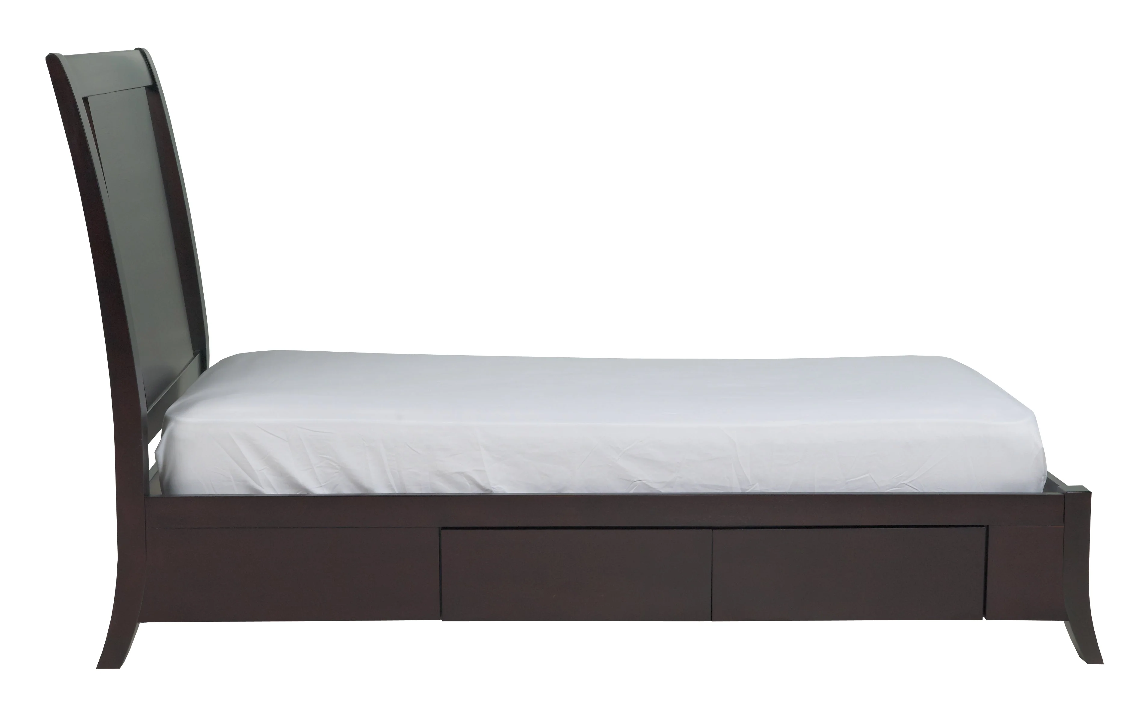 Nevis California King Low Profile Storage Bed in Espresso - Image 8