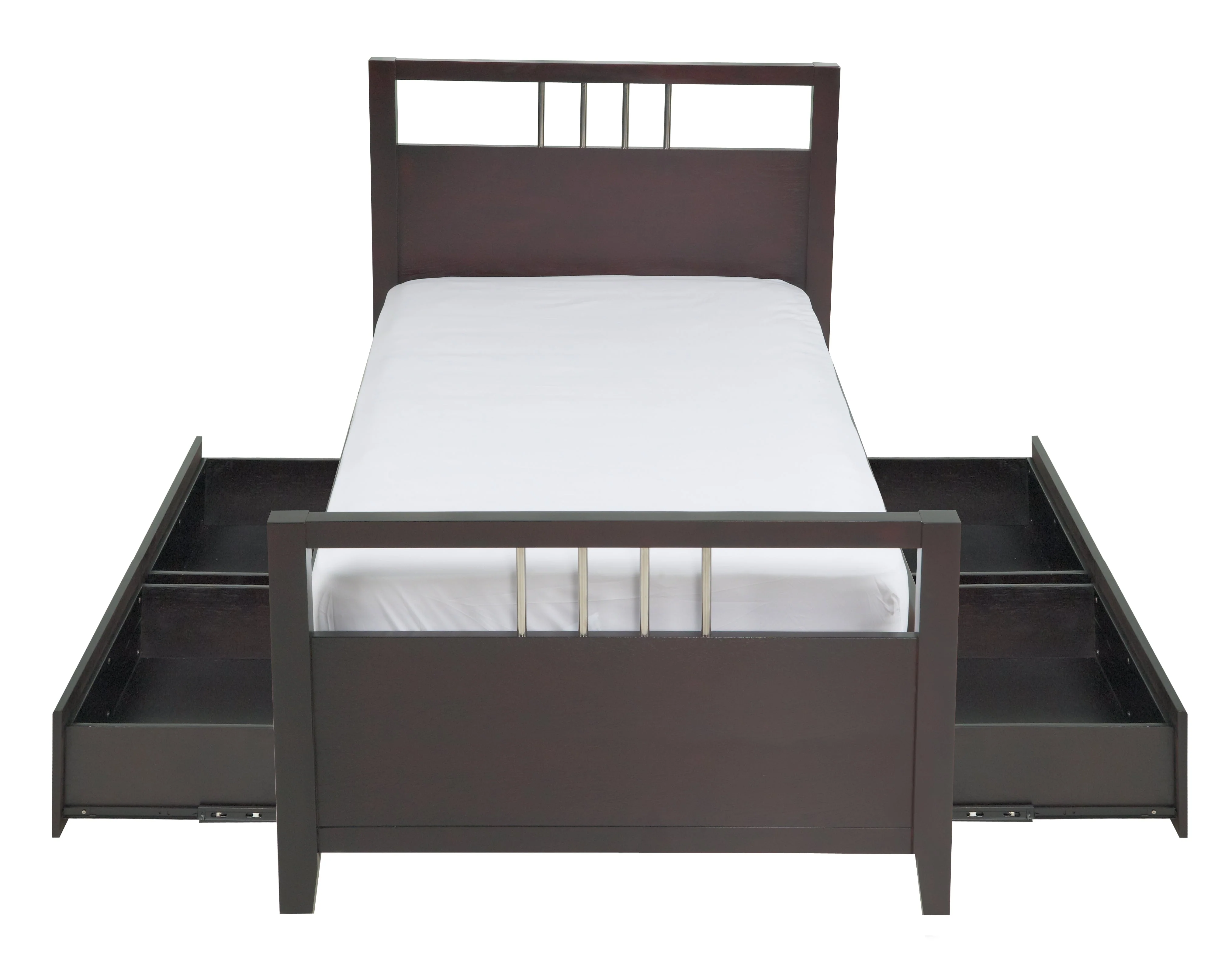 Nevis California King Platform Storage Bed in Espresso - Image 7