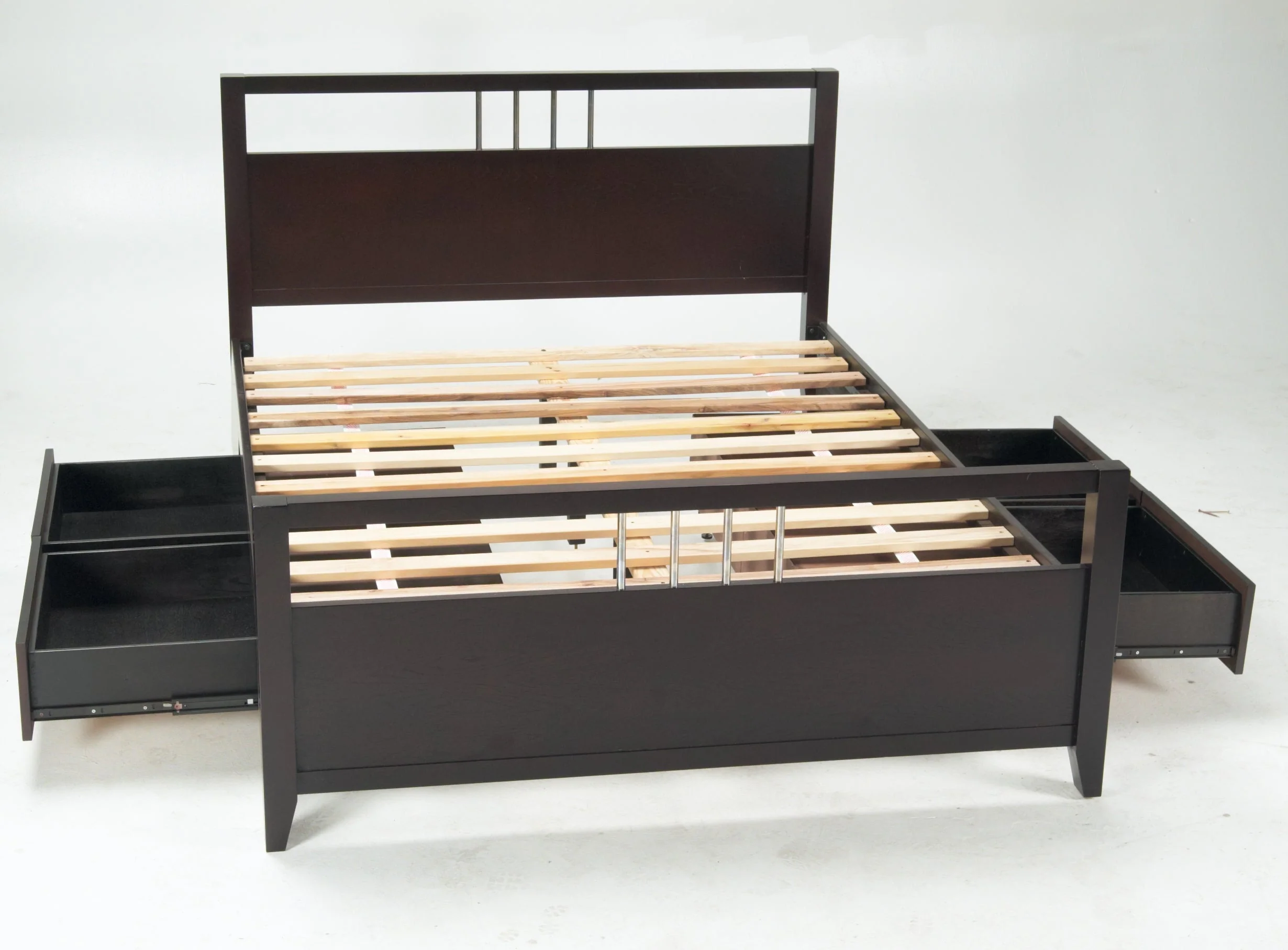 Nevis Full Platform Storage Bed in Espresso - Image 10