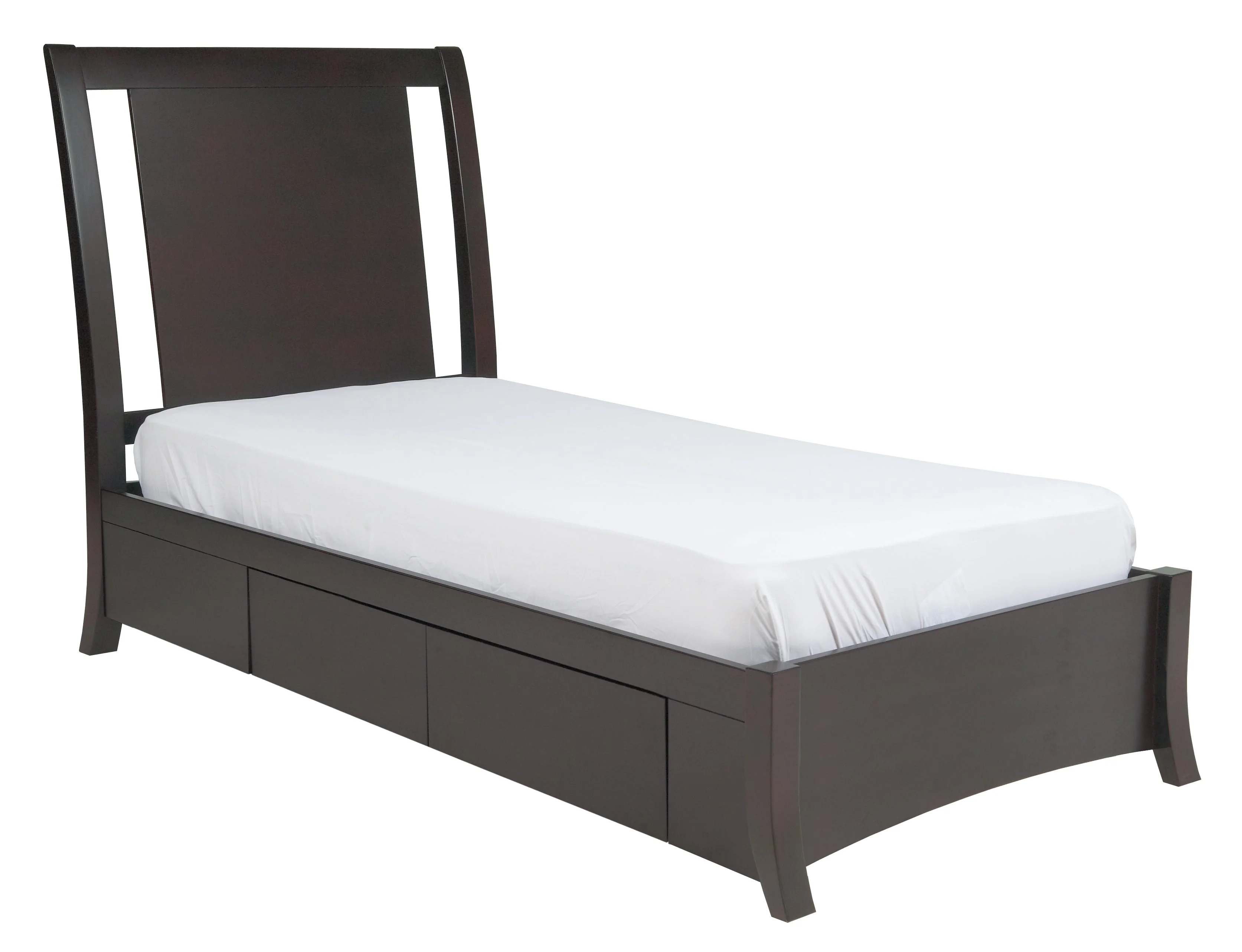 Nevis Queen Low Profile Storage Bed in Espresso - Image 7