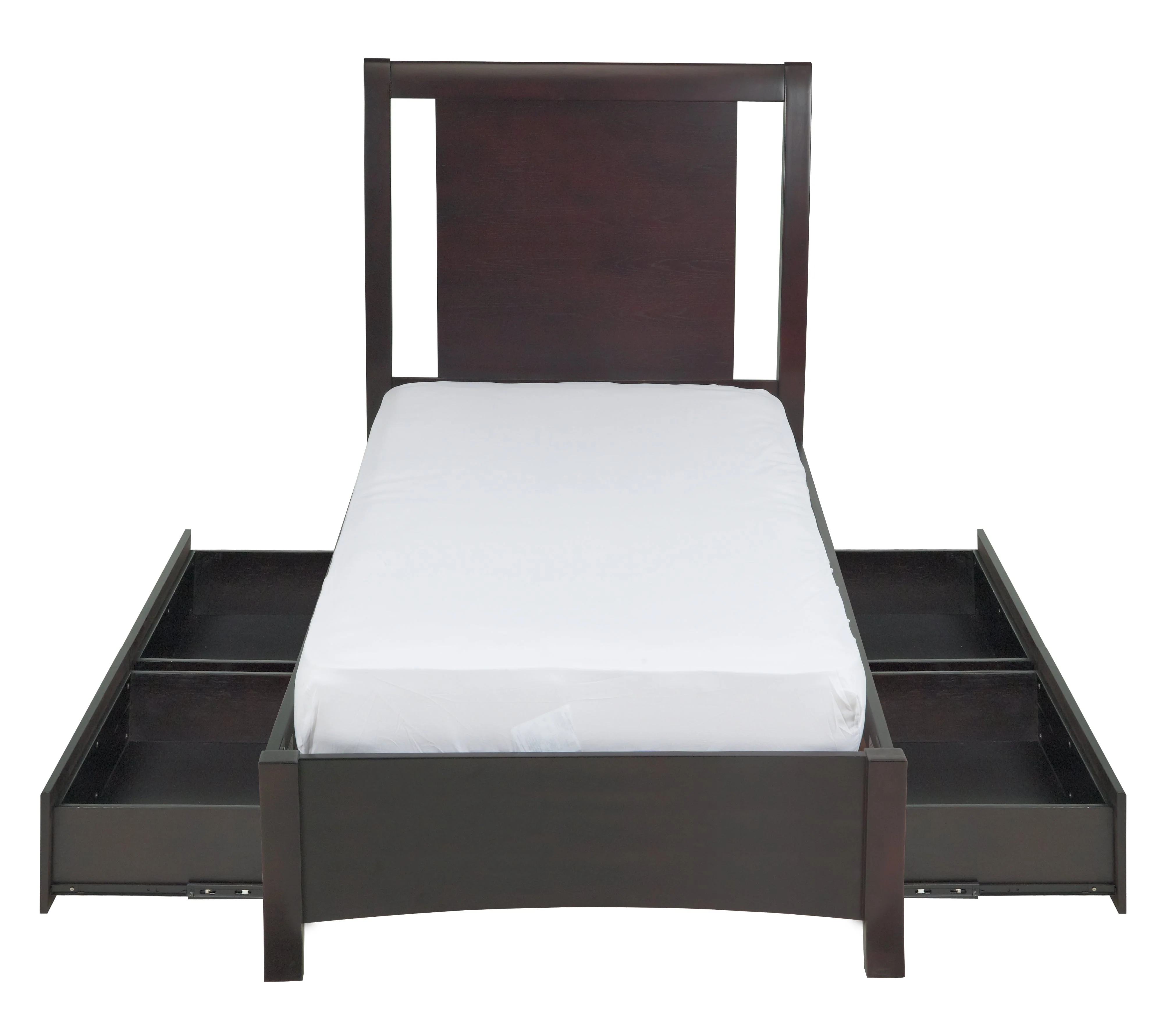 Nevis Queen Low Profile Storage Bed in Espresso - Image 9