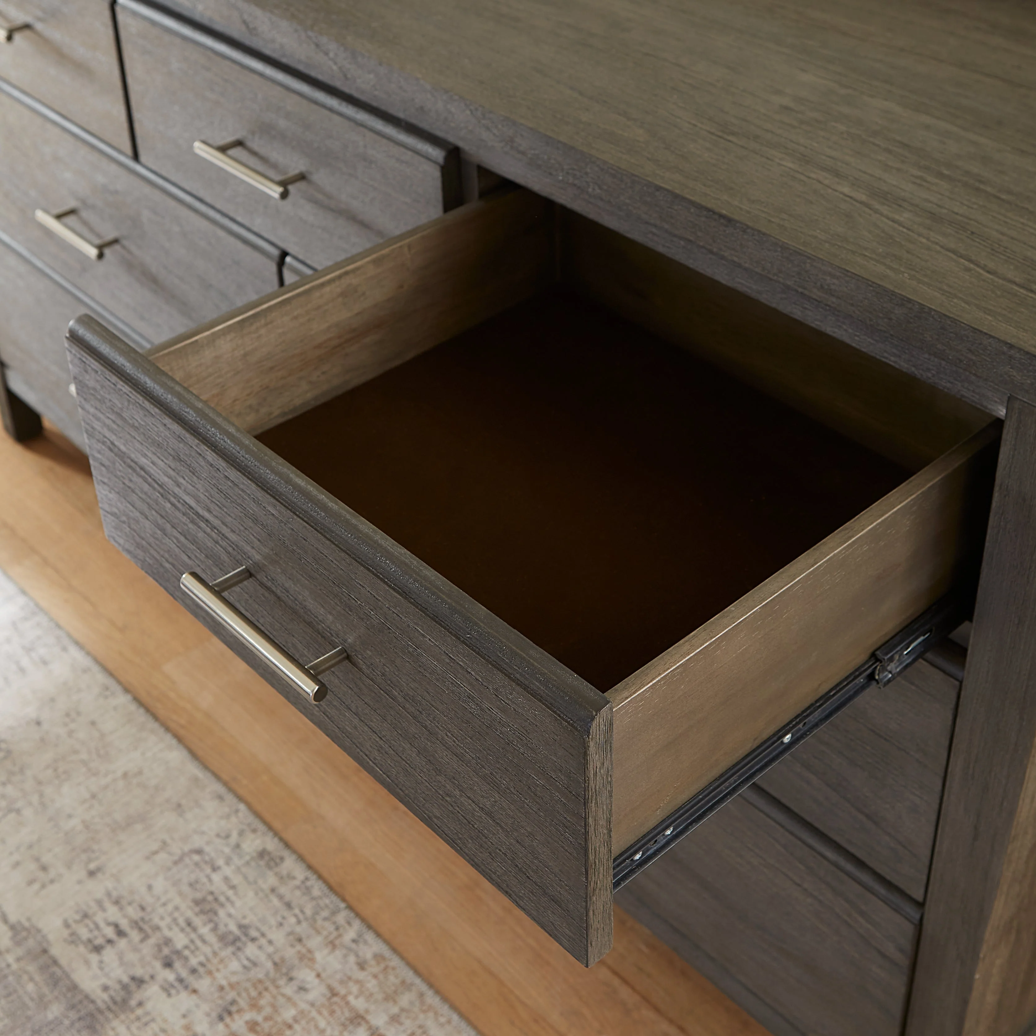 Nevis Seven Drawer Dresser in Sharkskin - Image 2