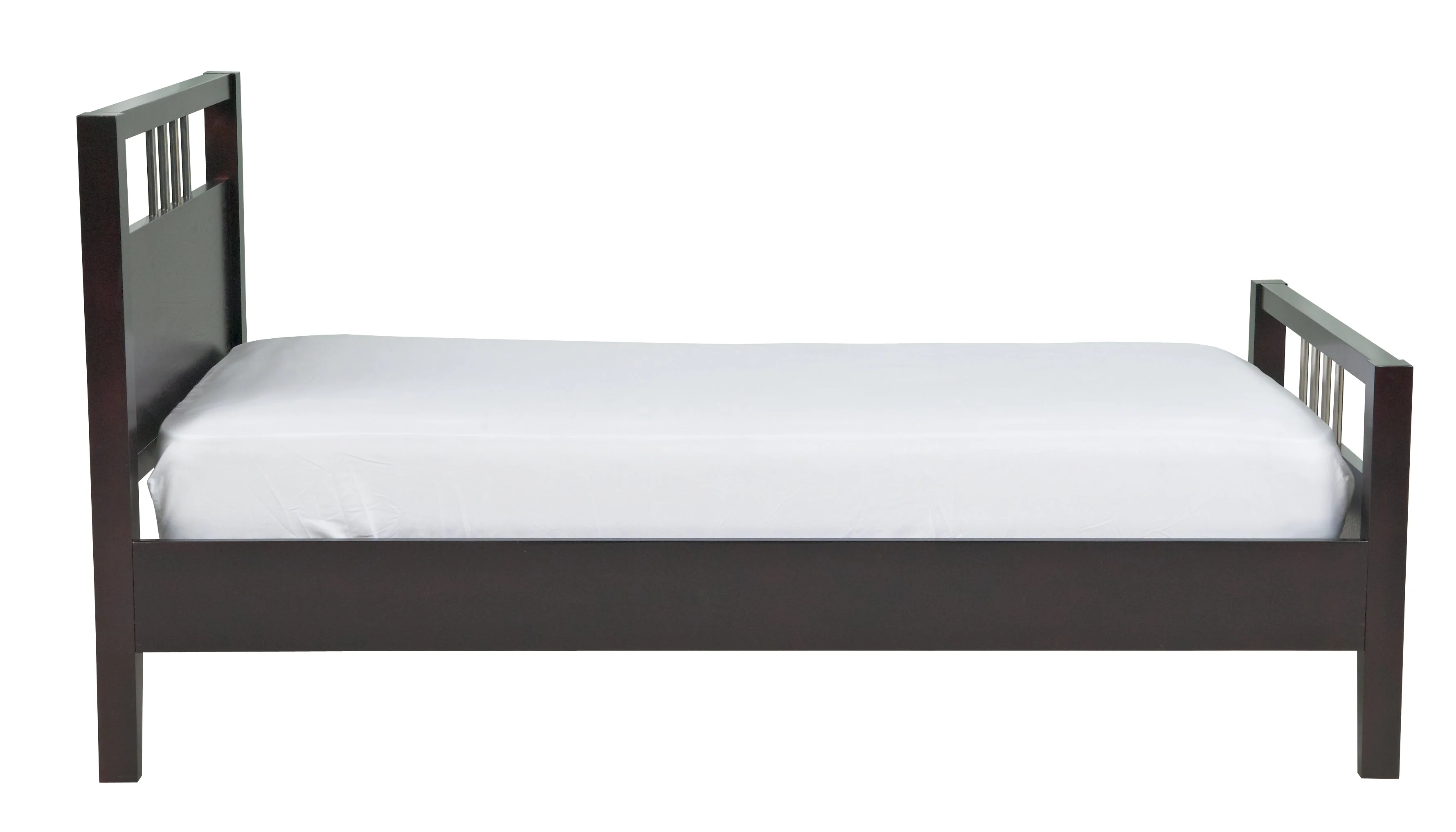 Nevis Wood Full Platform Bed in Espresso - Image 7