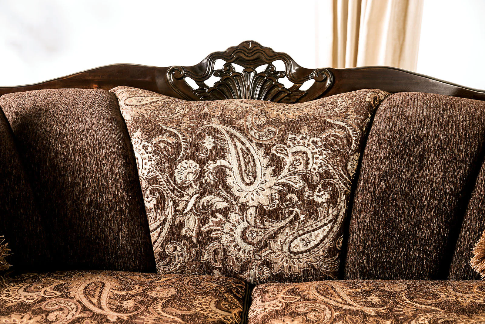Newdale Brown/Gold Sofa & Loveseat - Image 7