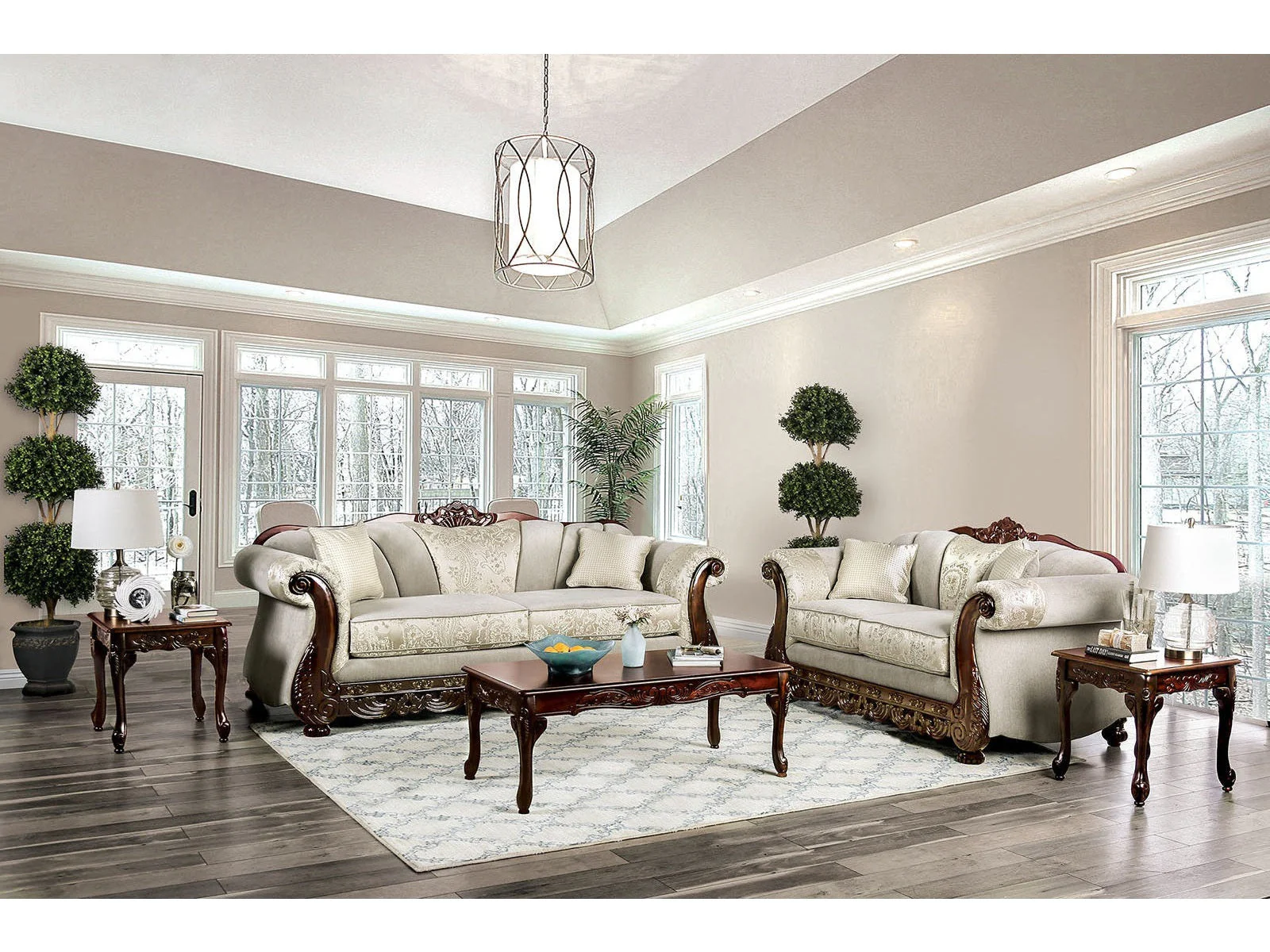 Newdale Ivory Sofa & Loveseat