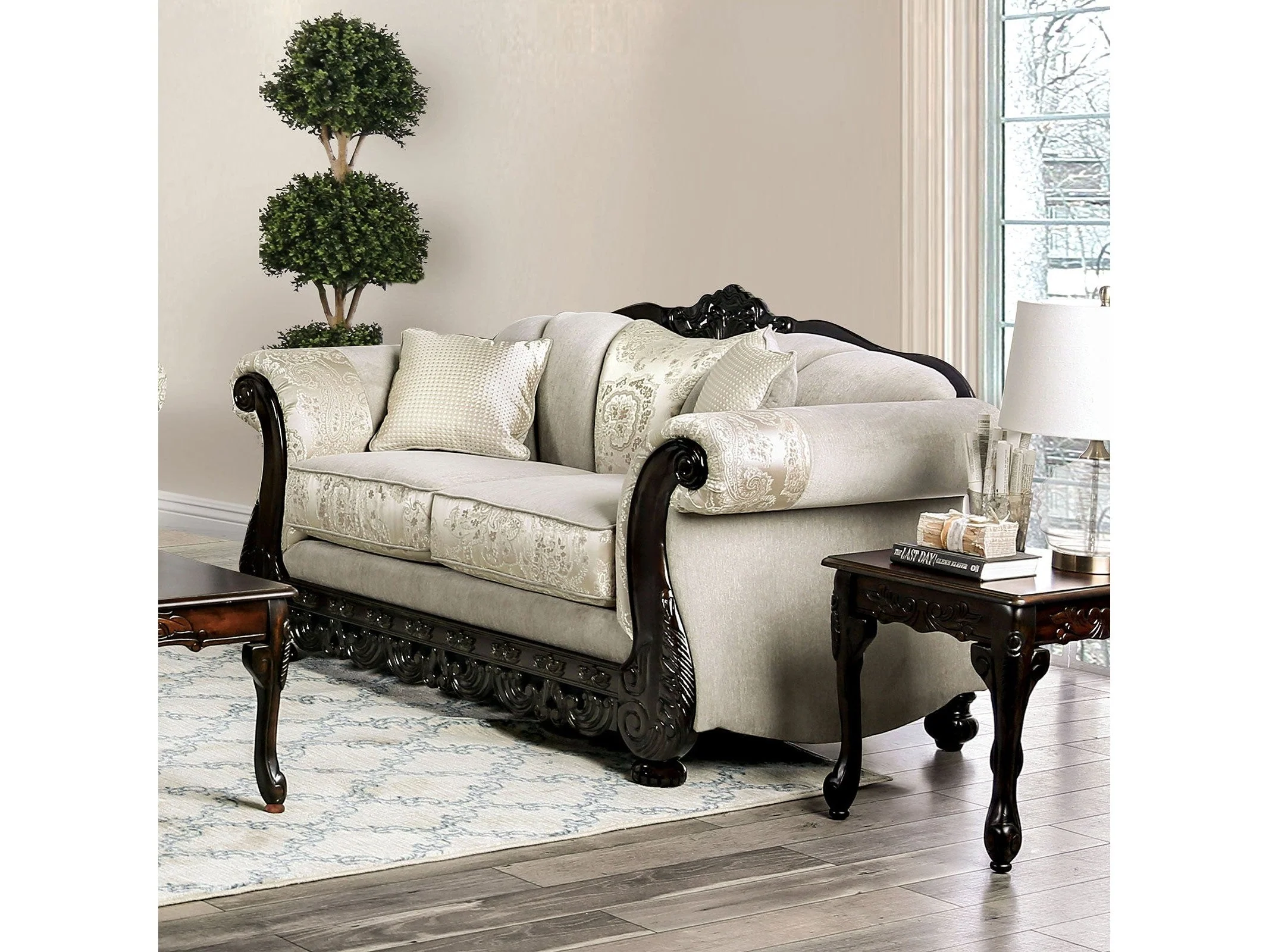 Newdale Ivory Sofa & Loveseat - Image 3