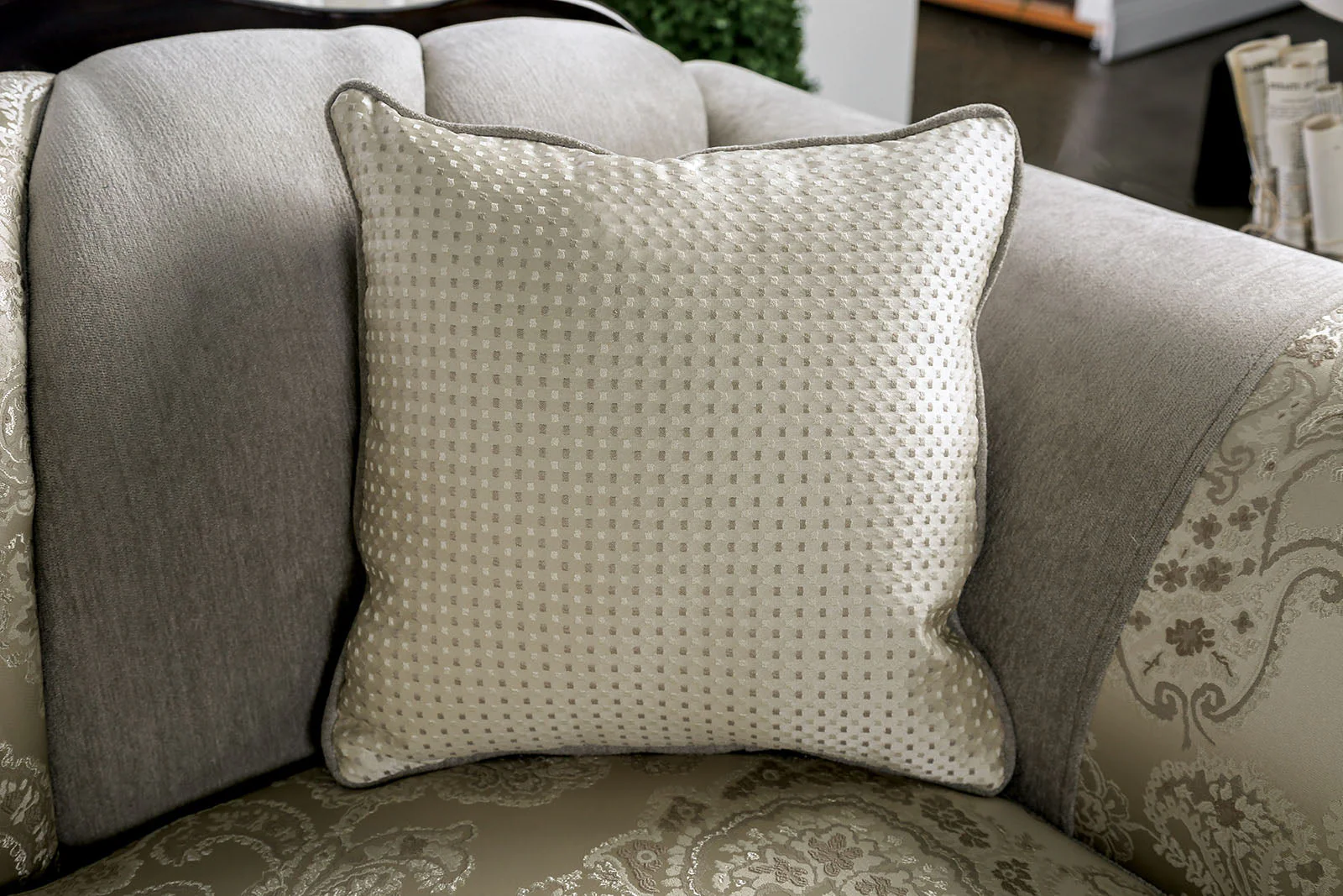 Newdale Ivory Sofa & Loveseat - Image 5