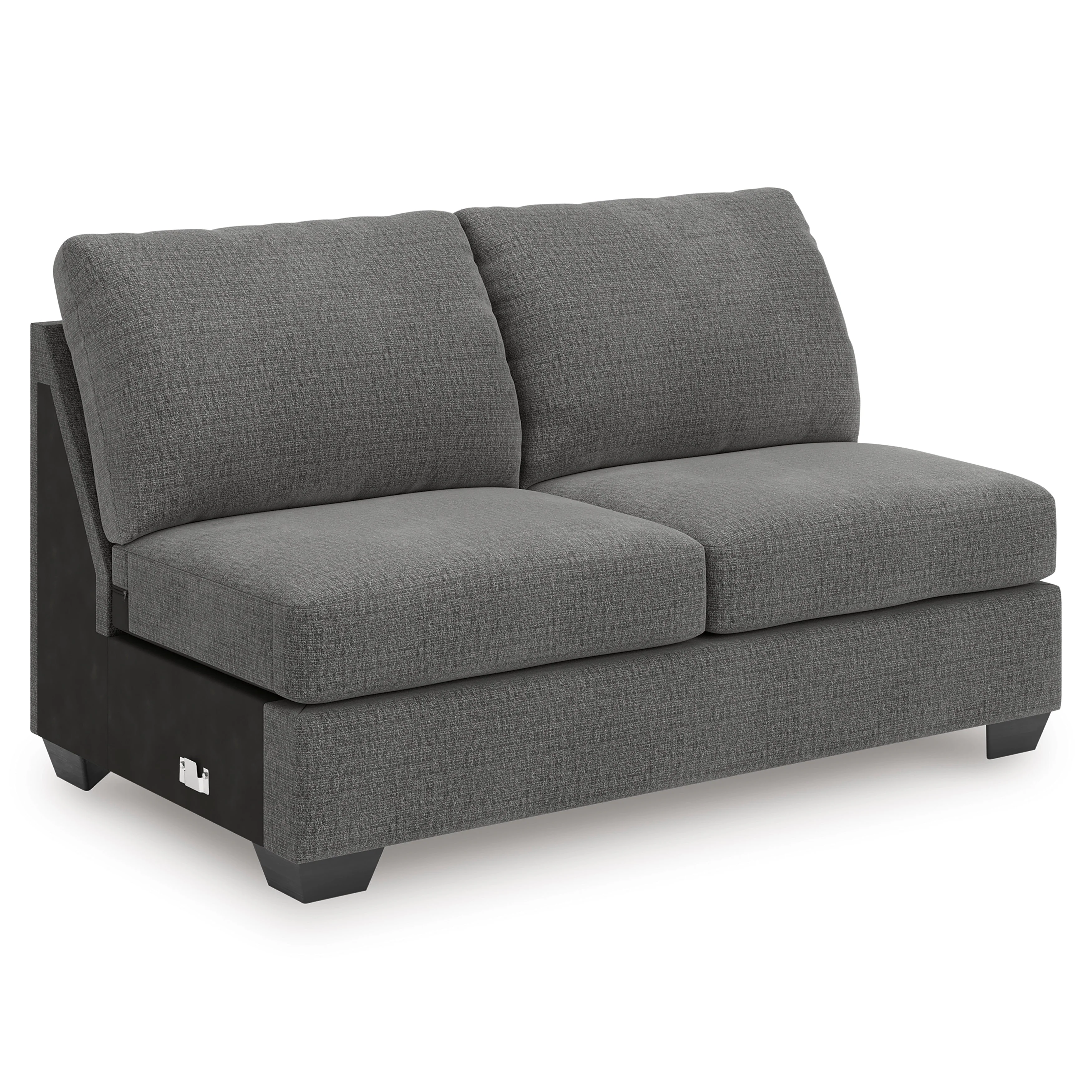 Newellen Greystone 3-Piece Double Chaise Sectional - Image 4