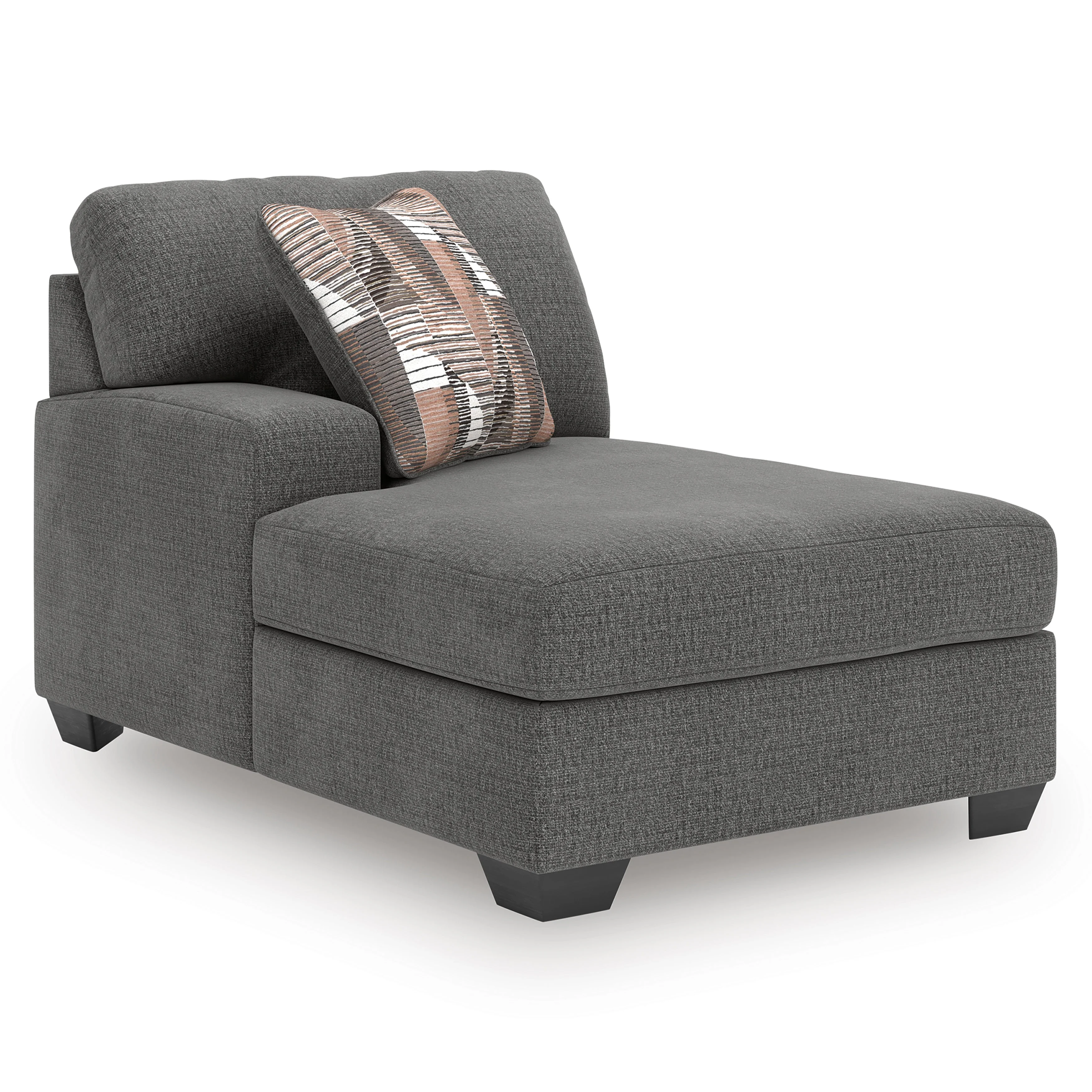 Newellen Greystone 3-Piece Double Chaise Sleeper Sectional - Image 5