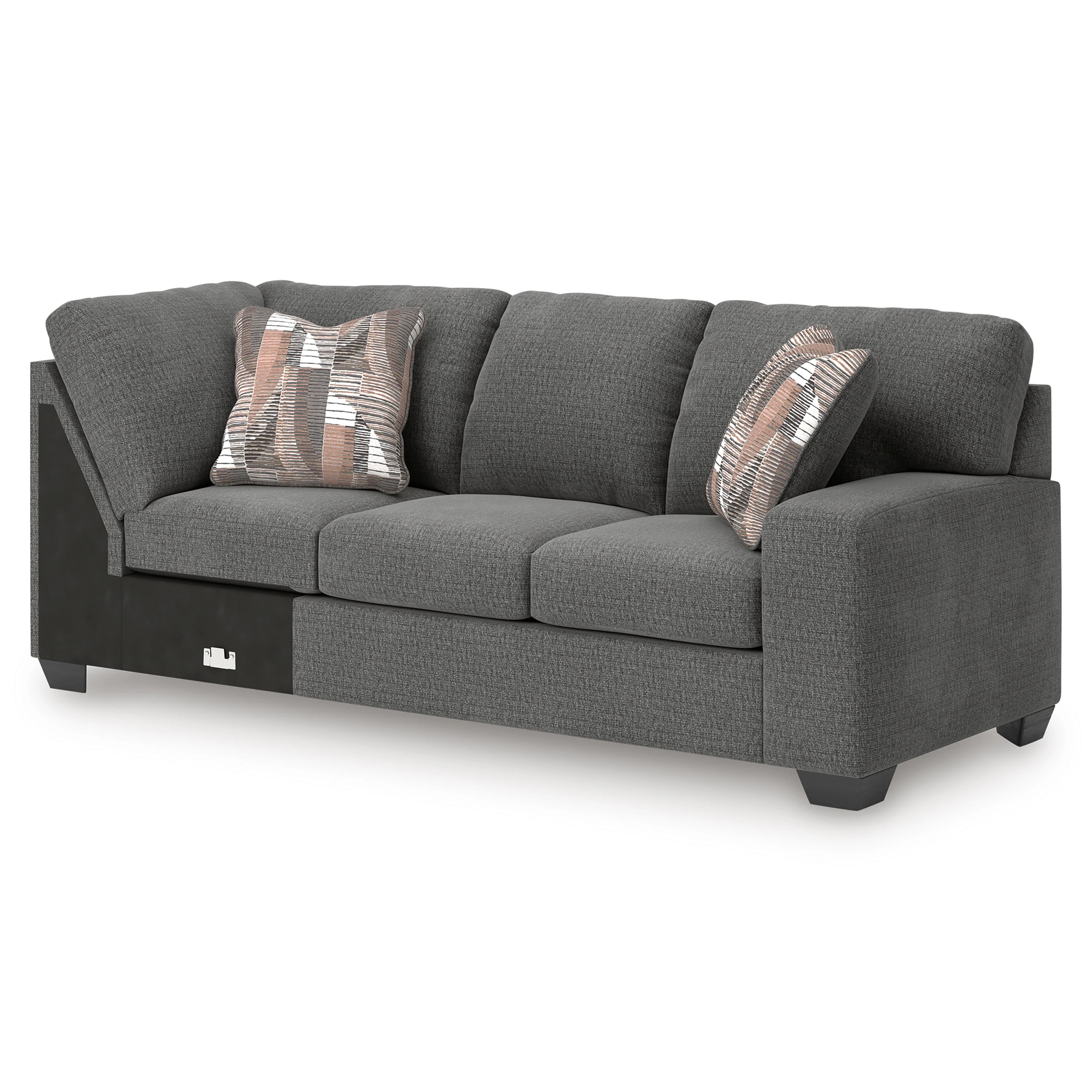 Newellen Greystone 3-Piece Left Arm Facing Sectional - Image 4