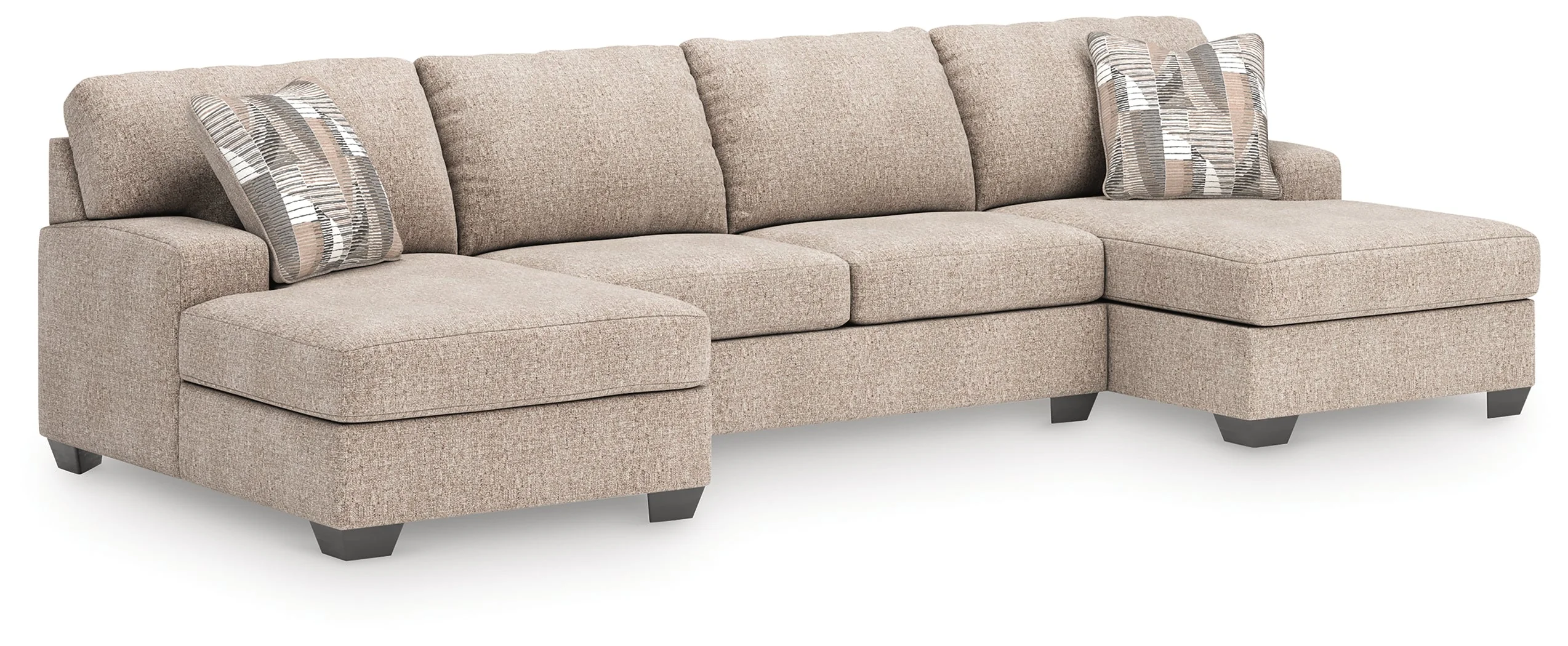 Newellen Hemp 3-Piece Double Chaise Sleeper Sectional - Image 2