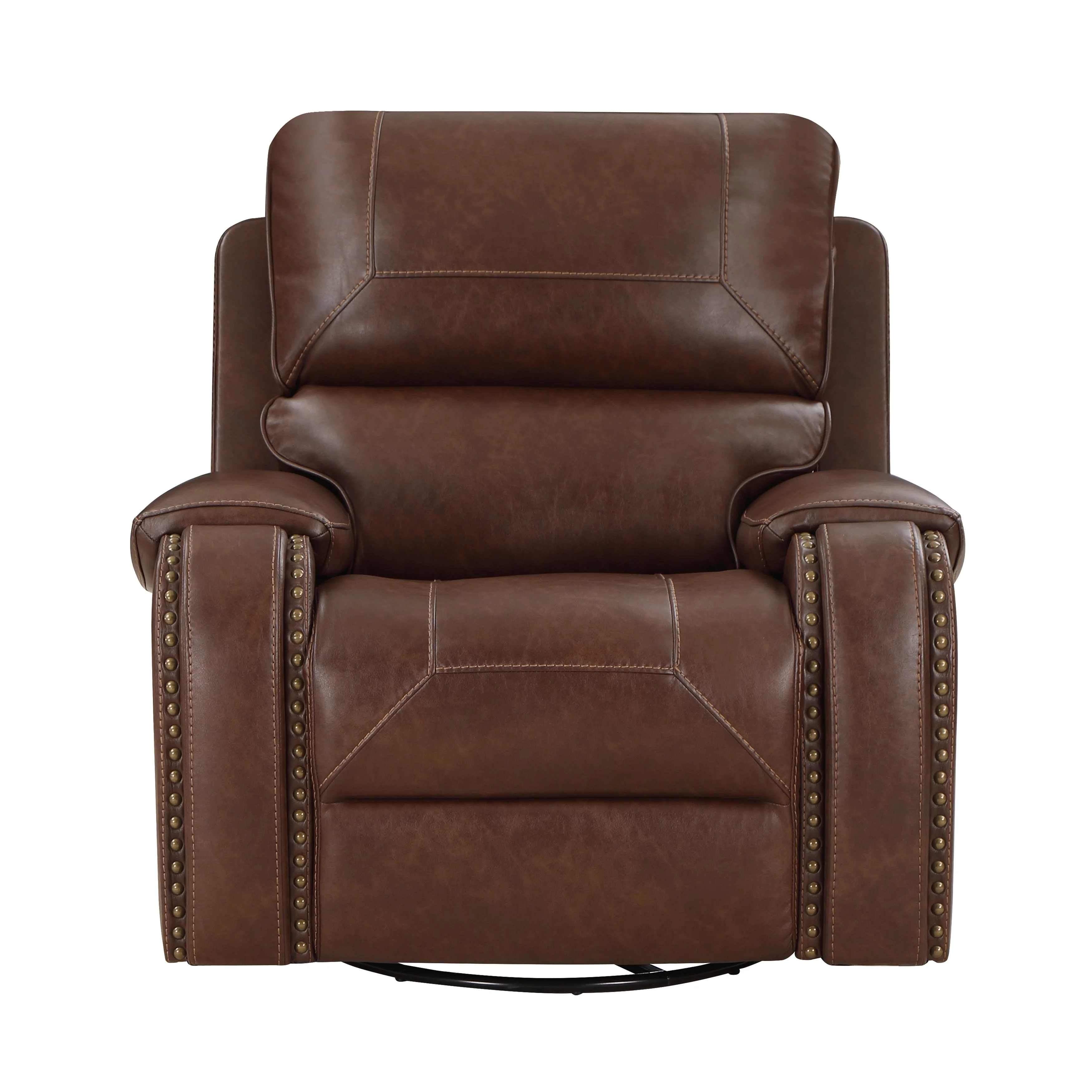 Newnan Brown Swivel Glider Reclining Chair
