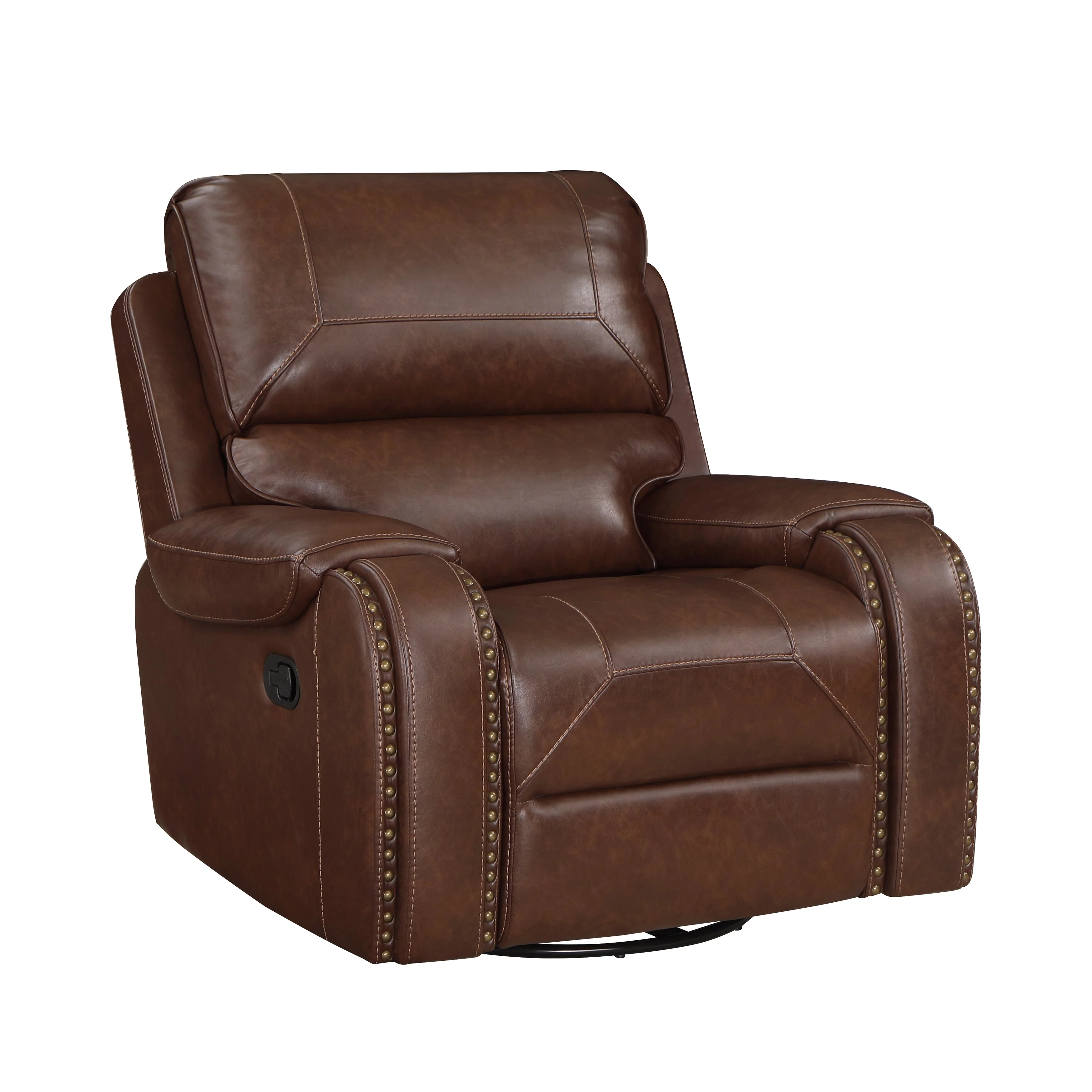 Newnan Brown Swivel Glider Reclining Chair - Image 3