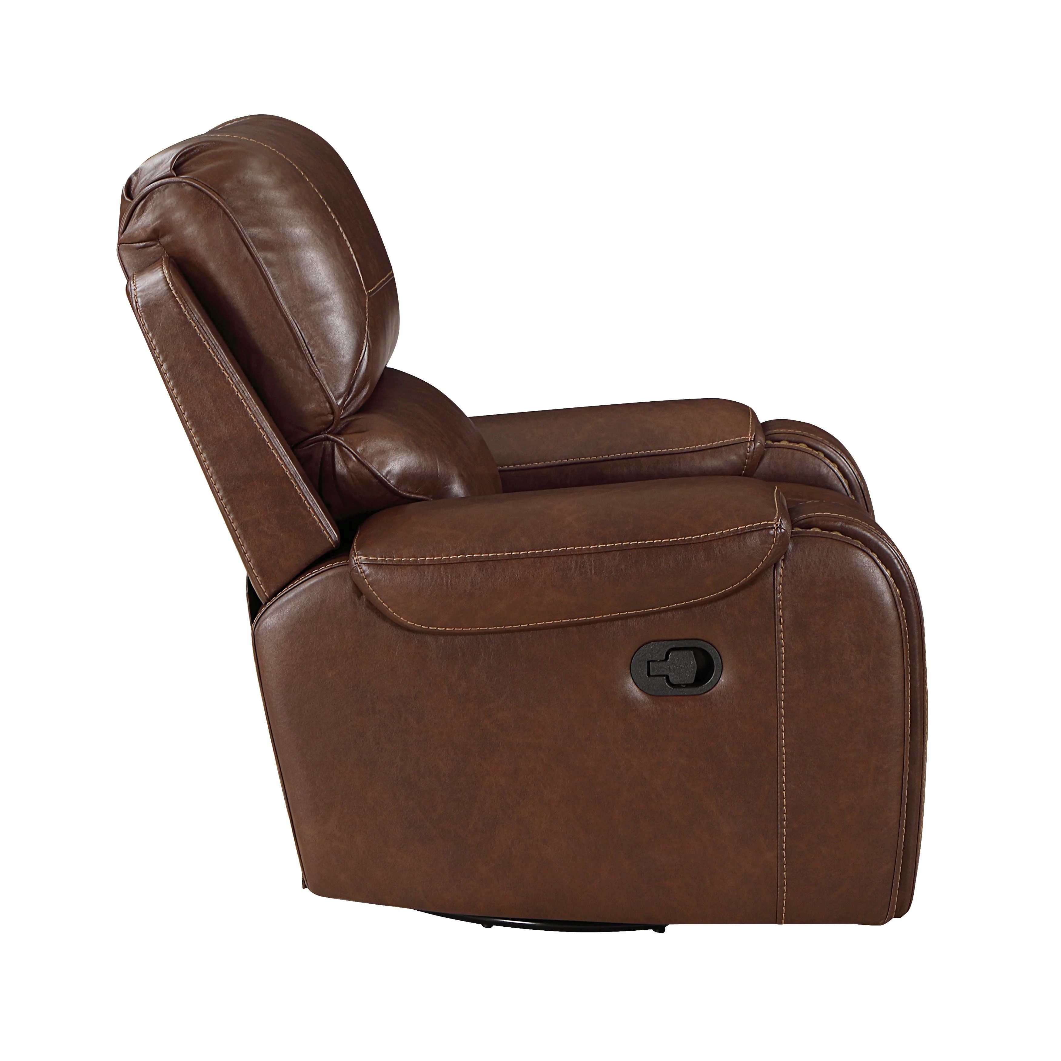 Newnan Brown Swivel Glider Reclining Chair - Image 4