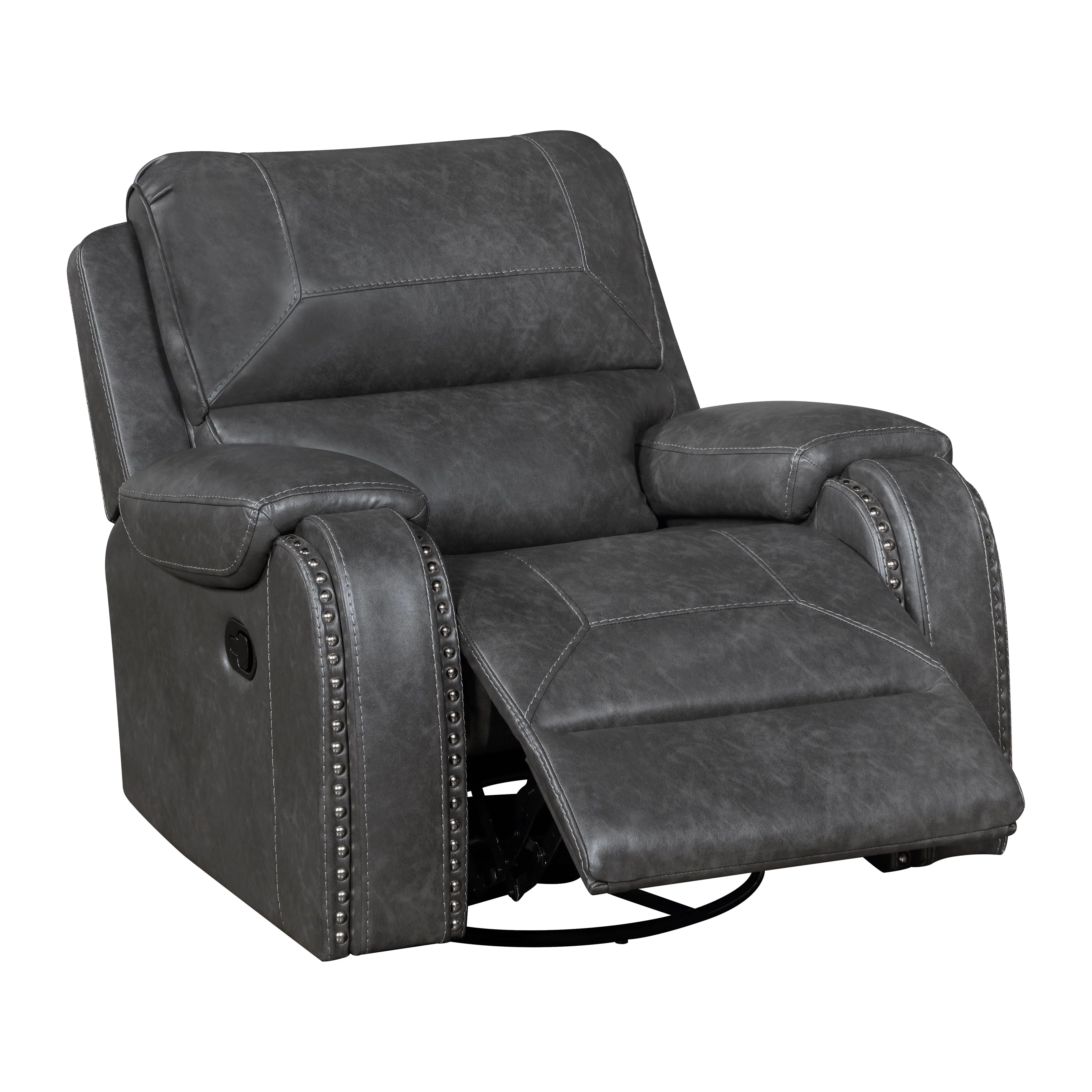 Newnan Gray Double Reclining Living Room Set - Image 20