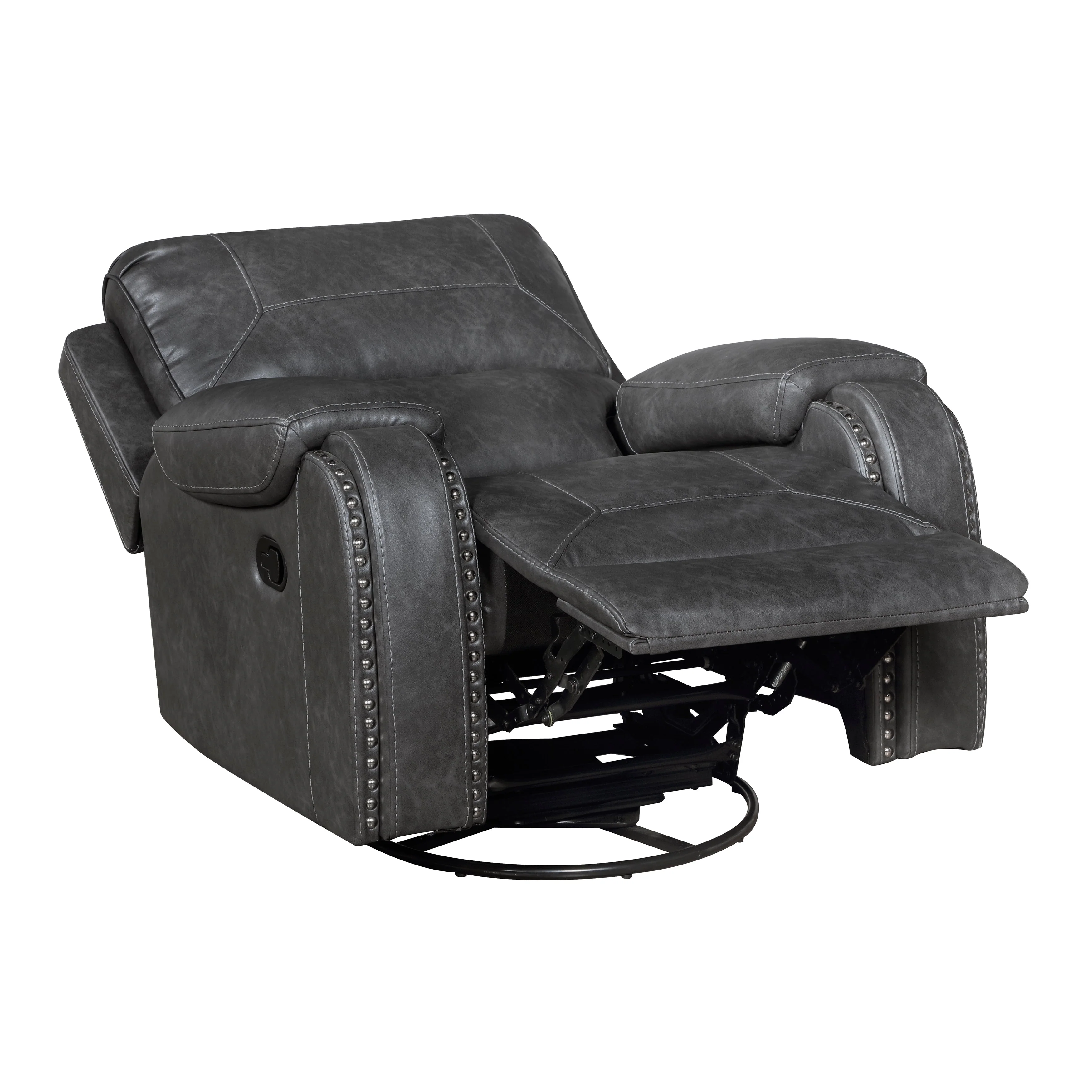 Newnan Gray Double Reclining Living Room Set - Image 21