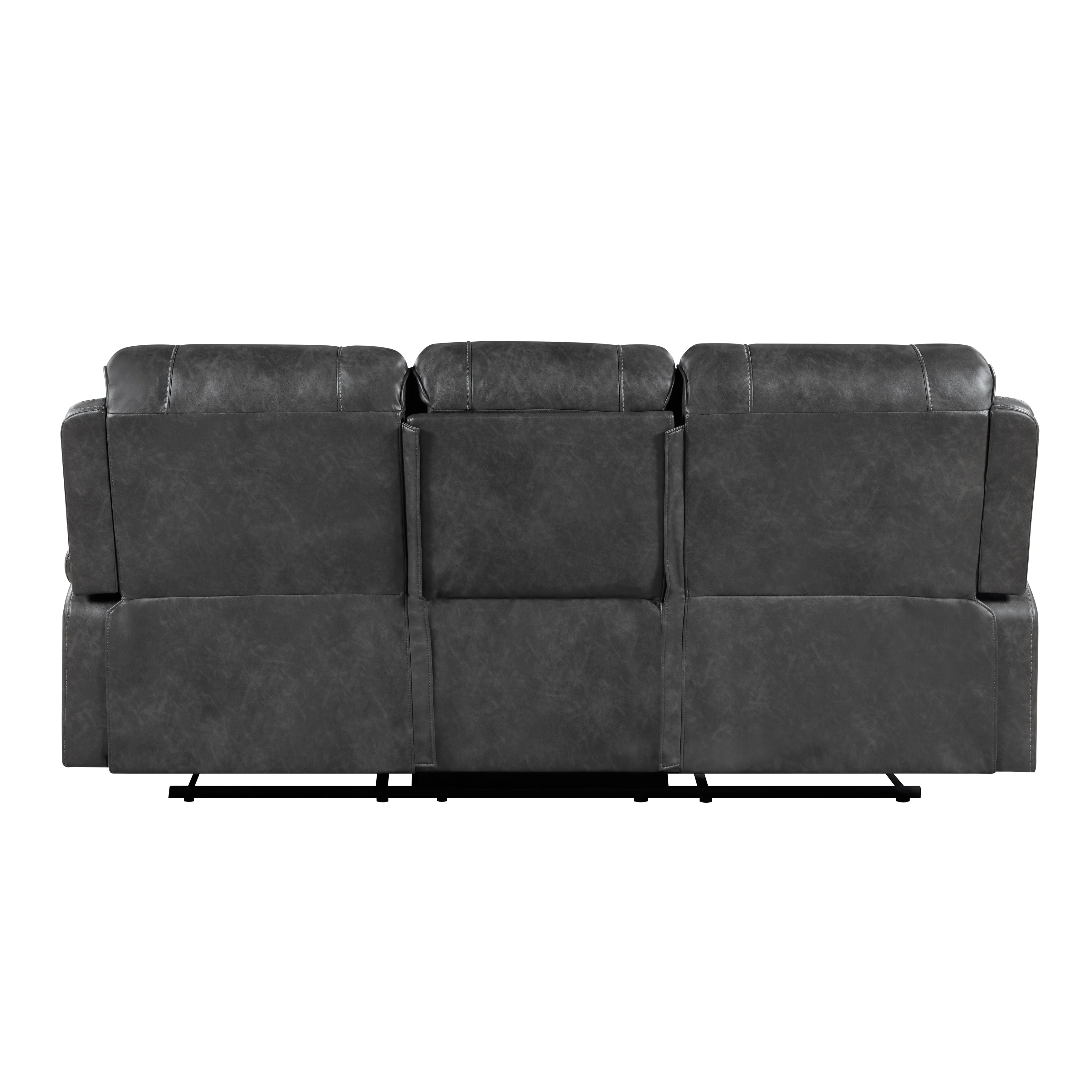 Newnan Gray Double Reclining Living Room Set - Image 7