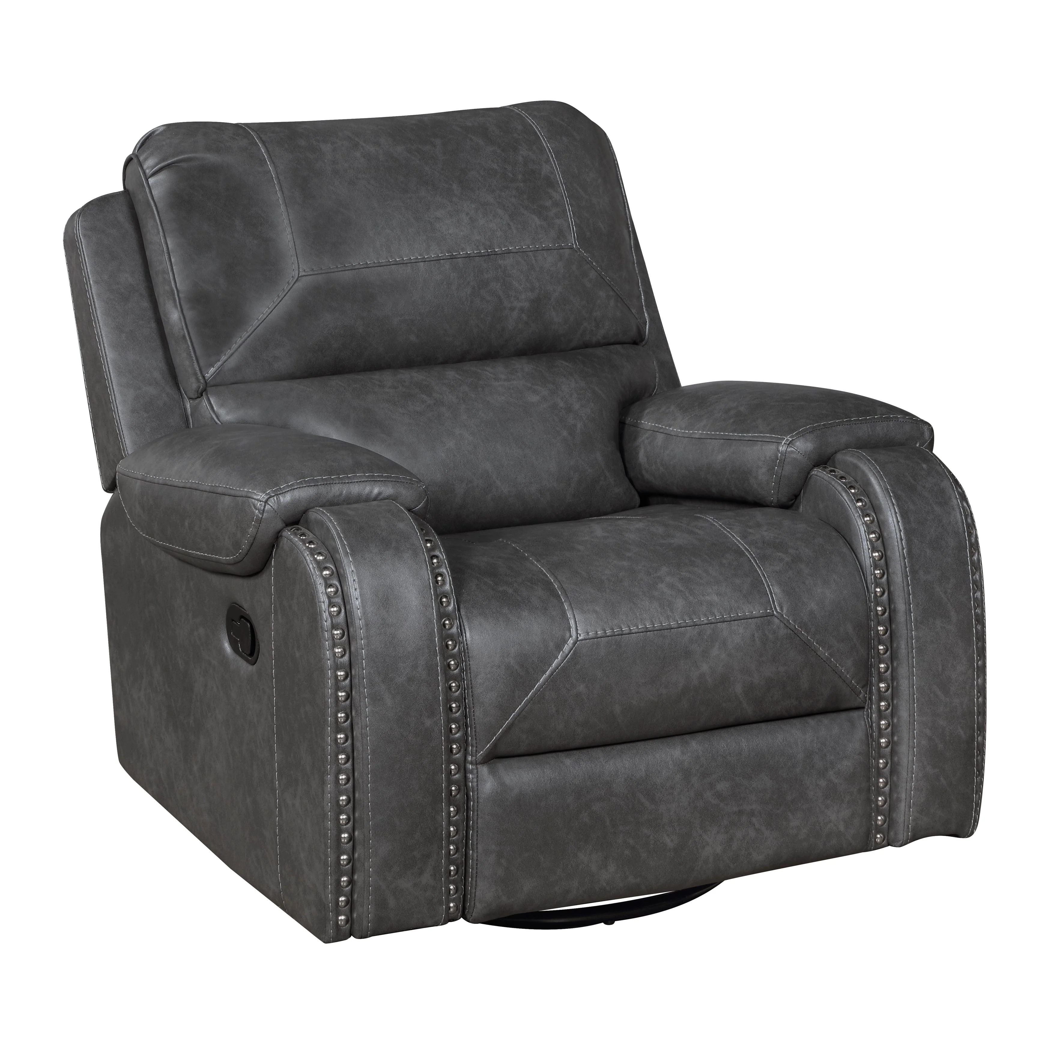 Newnan Gray Swivel Glider Reclining Chair