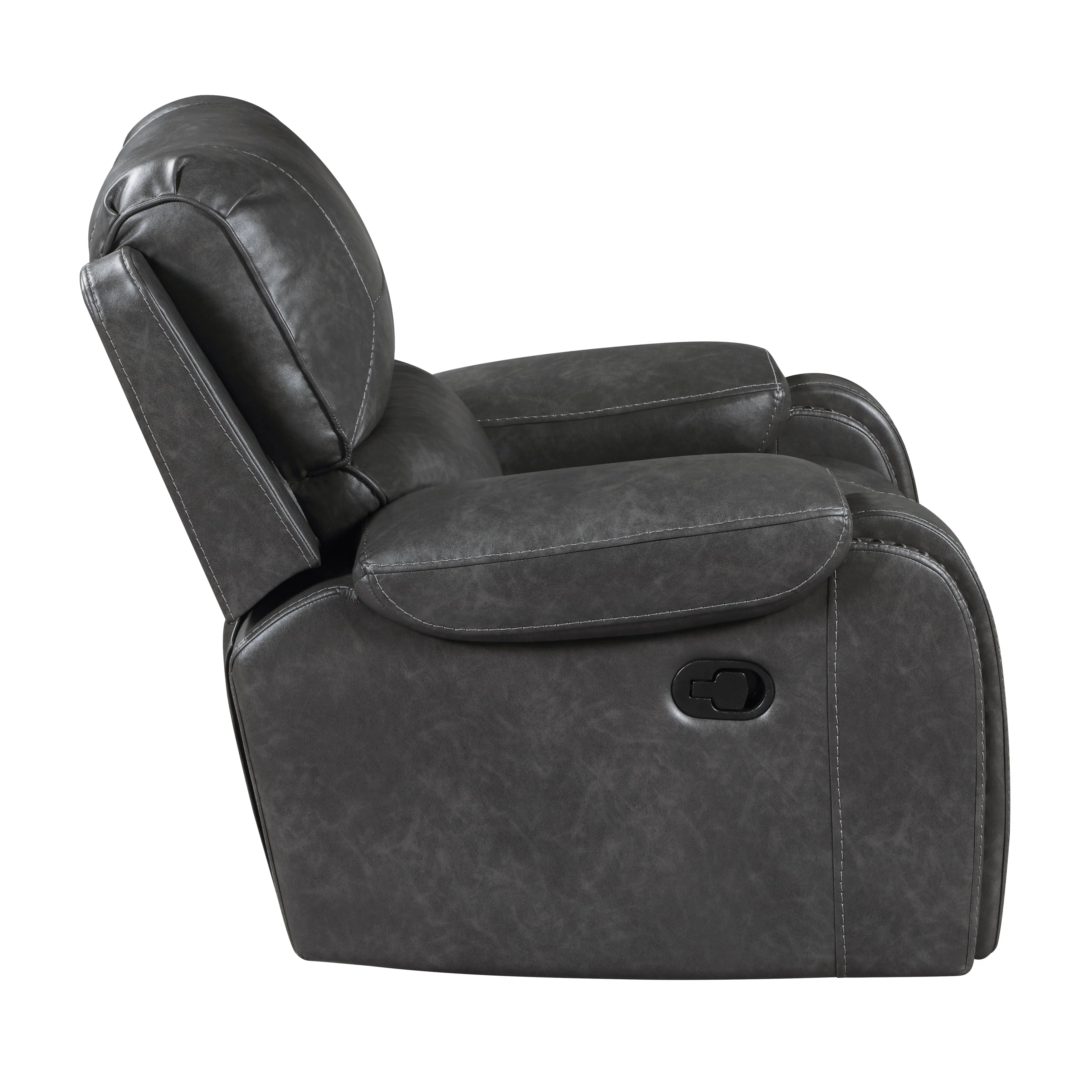 Newnan Gray Swivel Glider Reclining Chair - Image 3