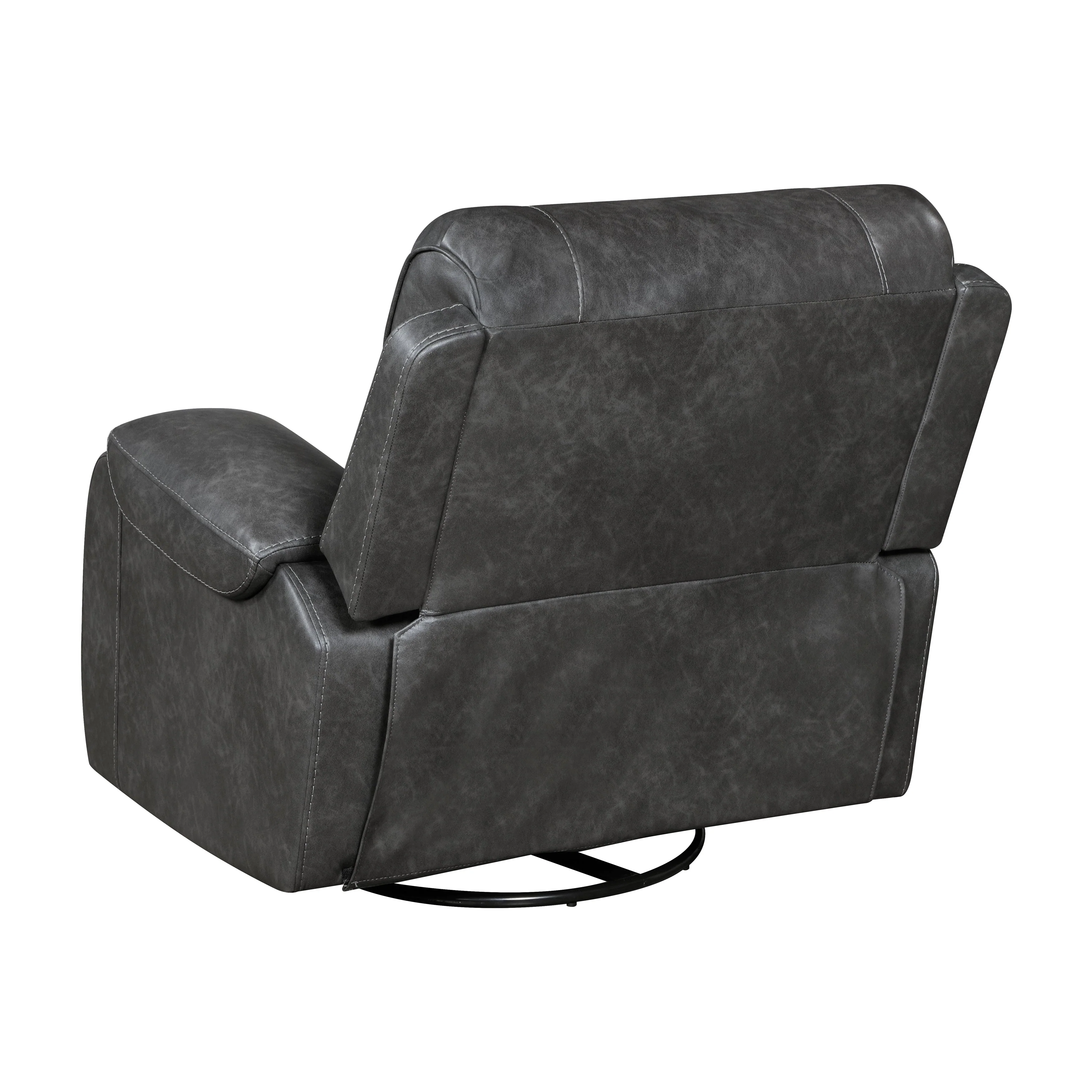 Newnan Gray Swivel Glider Reclining Chair - Image 4