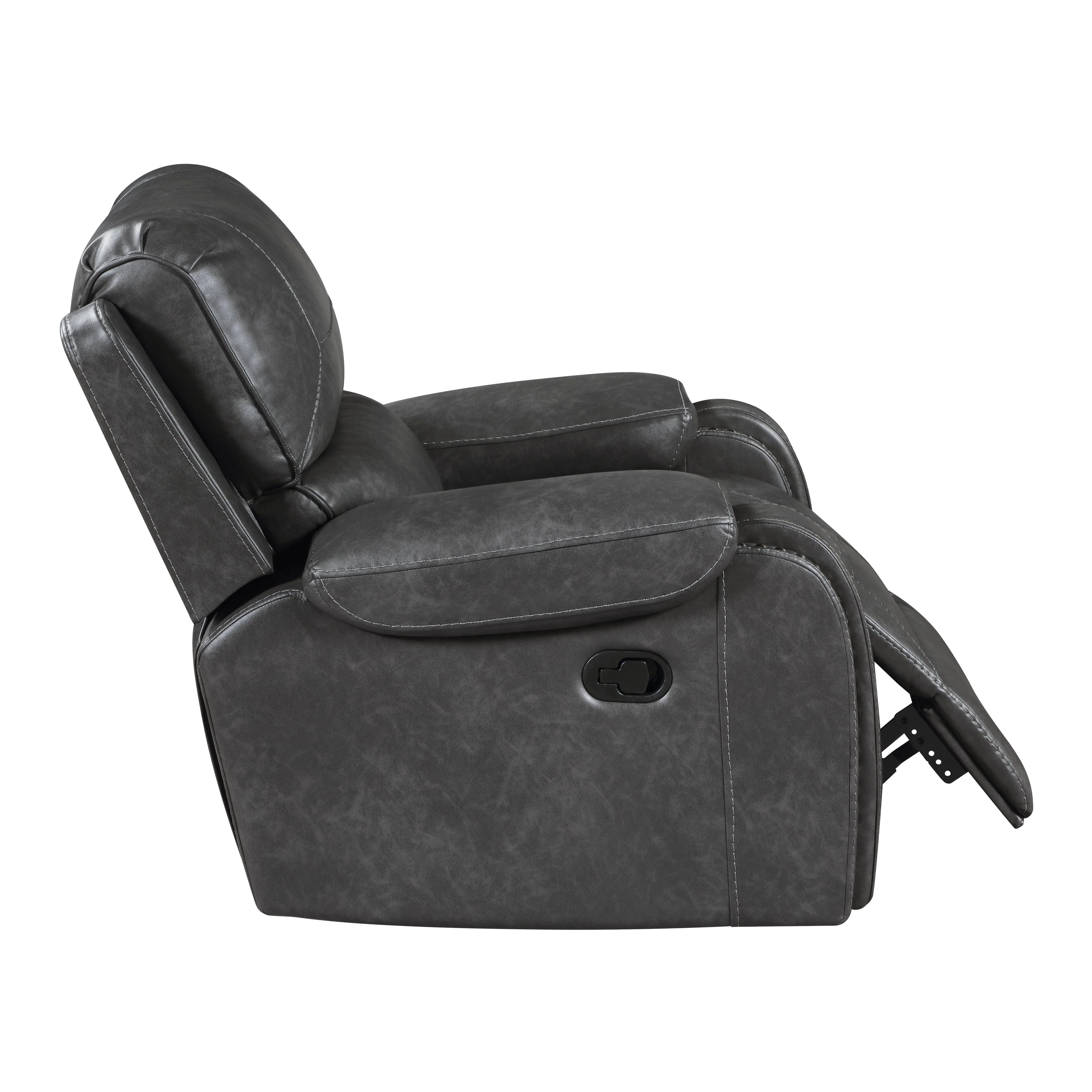 Newnan Gray Swivel Glider Reclining Chair - Image 8