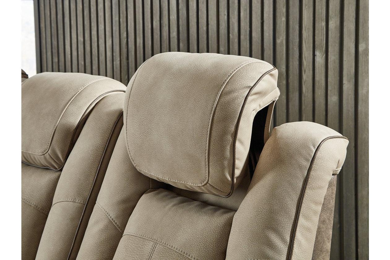 Next-Gen DuraPella Sand Dual Power Reclining Loveseat with Console - Image 6