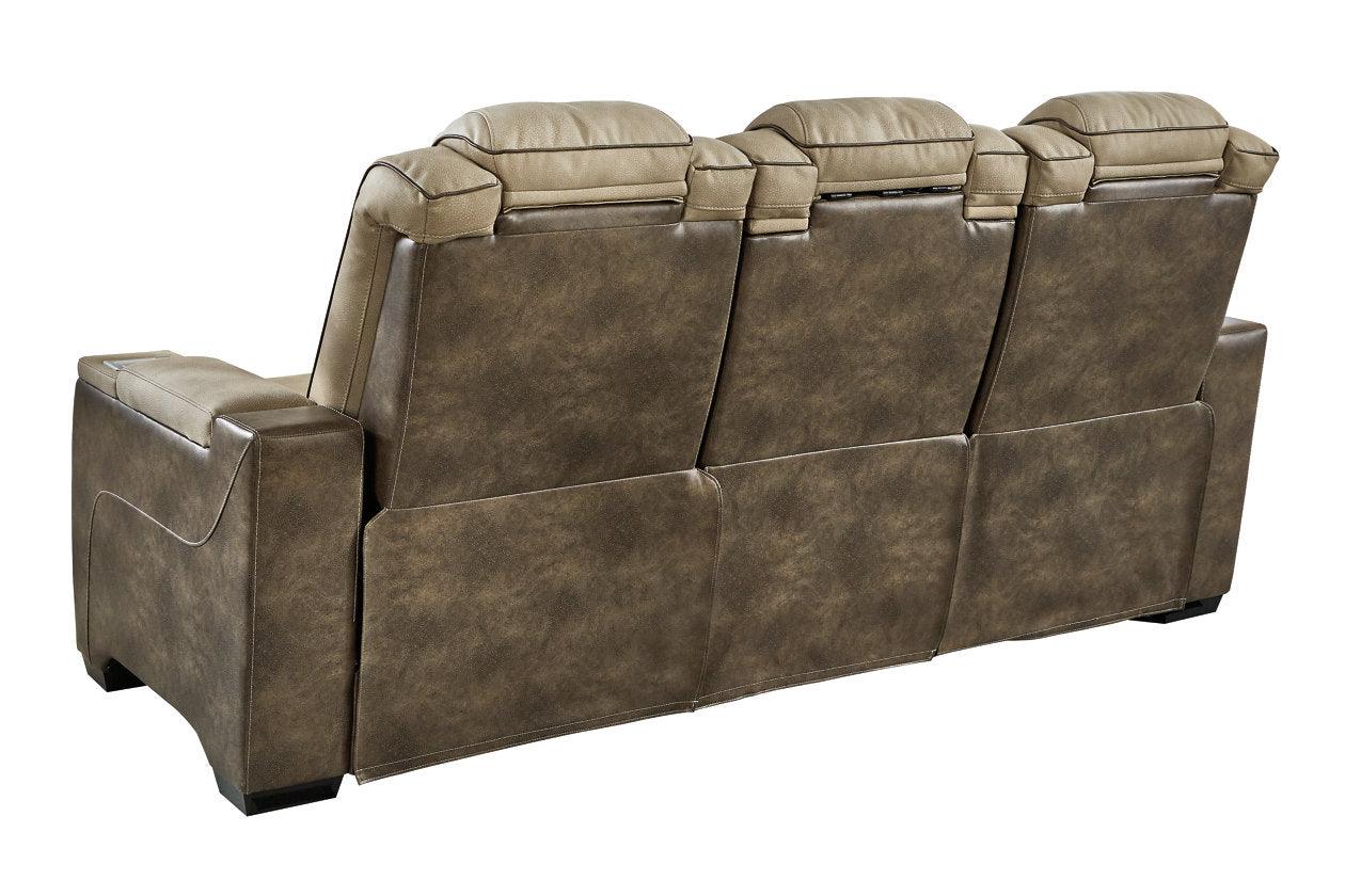 Next-Gen DuraPella Sand Dual Power Reclining Sofa - Image 4