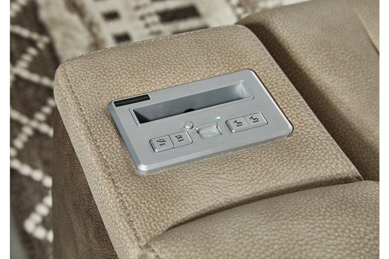 Next-Gen DuraPella Sand Dual Power Reclining Sofa - Image 9