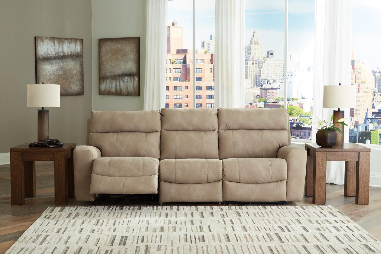 Next-Gen DuraPella Sand Performance Fabric 3-Piece Dual Power Reclining Modular Sofa - Image 2