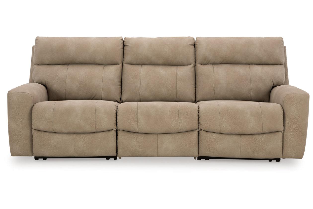 Next-Gen DuraPella Sand Performance Fabric 3-Piece Dual Power Reclining Modular Sofa - Image 5