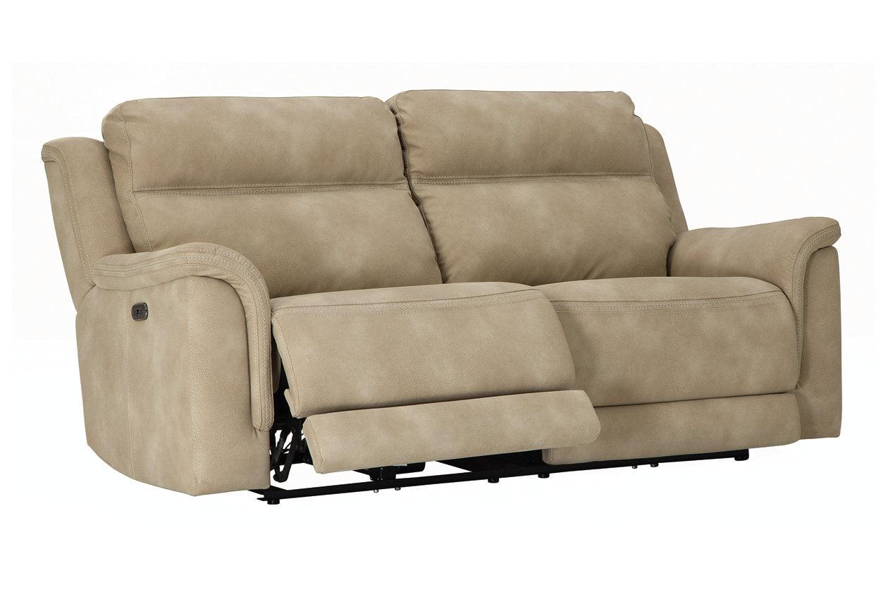 Next-Gen DuraPella Sand Performance Fabric Dual Power Reclining Sofa - Image 3