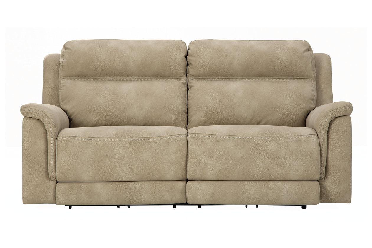 Next-Gen DuraPella Sand Performance Fabric Dual Power Reclining Sofa - Image 4
