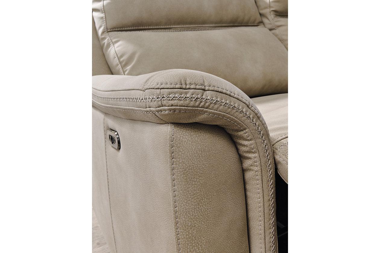 Next-Gen DuraPella Sand Power Reclining Loveseat with Console - Image 11