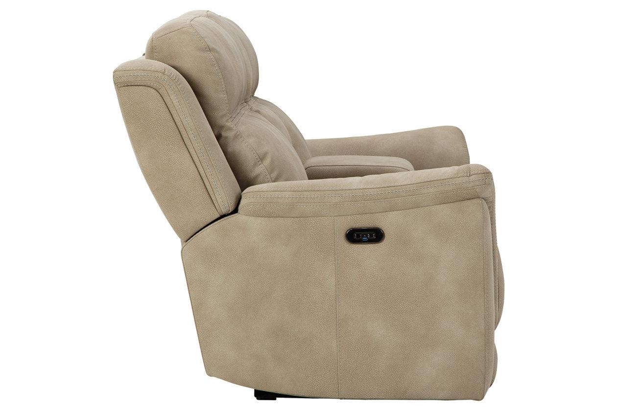 Next-Gen DuraPella Sand Power Reclining Loveseat with Console - Image 6
