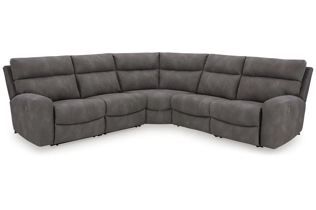 Next-Gen DuraPella Slate 5-Piece Power Reclining Sectional - Image 7