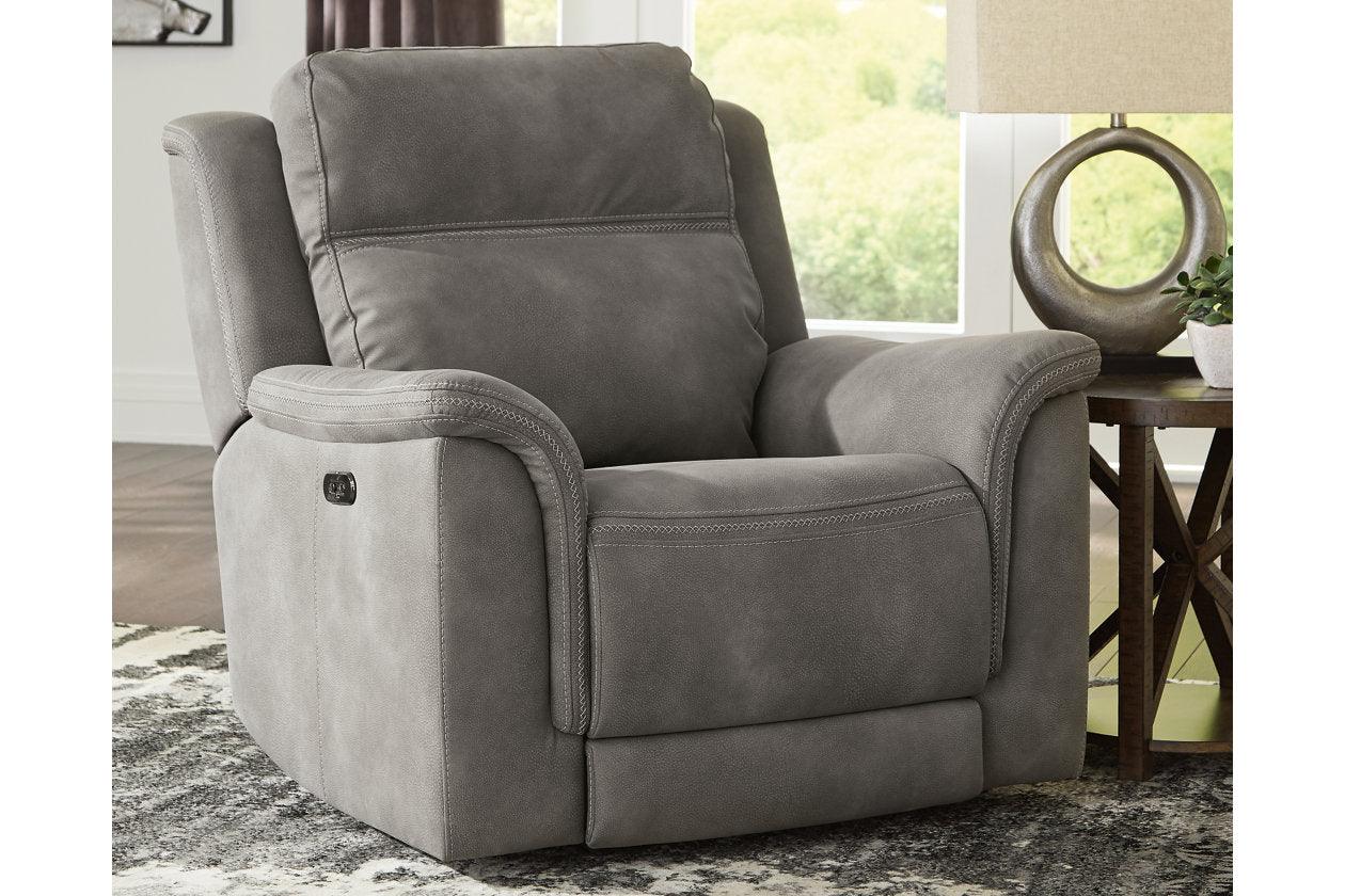 Next-Gen DuraPella Slate Dual Power Performance Fabric Recliner /ADJ Headrest - Image 10