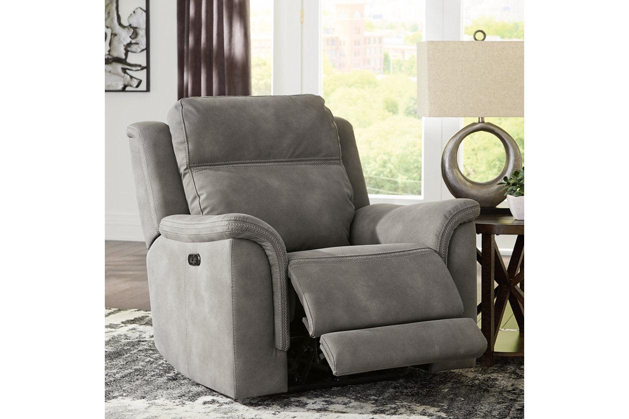 Next-Gen DuraPella Slate Dual Power Performance Fabric Recliner /ADJ Headrest - Image 6