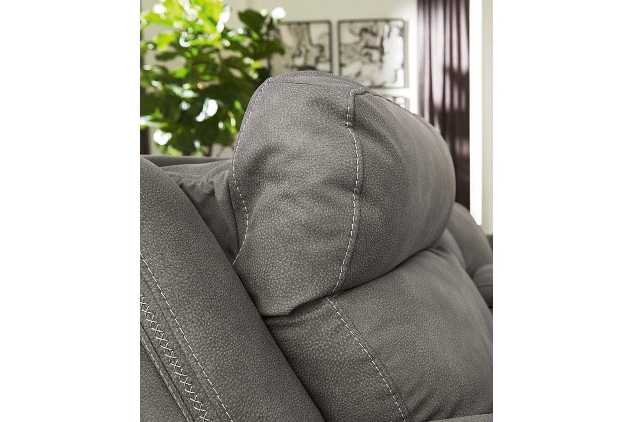 Next-Gen DuraPella Slate Dual Power Performance Fabric Recliner /ADJ Headrest - Image 7