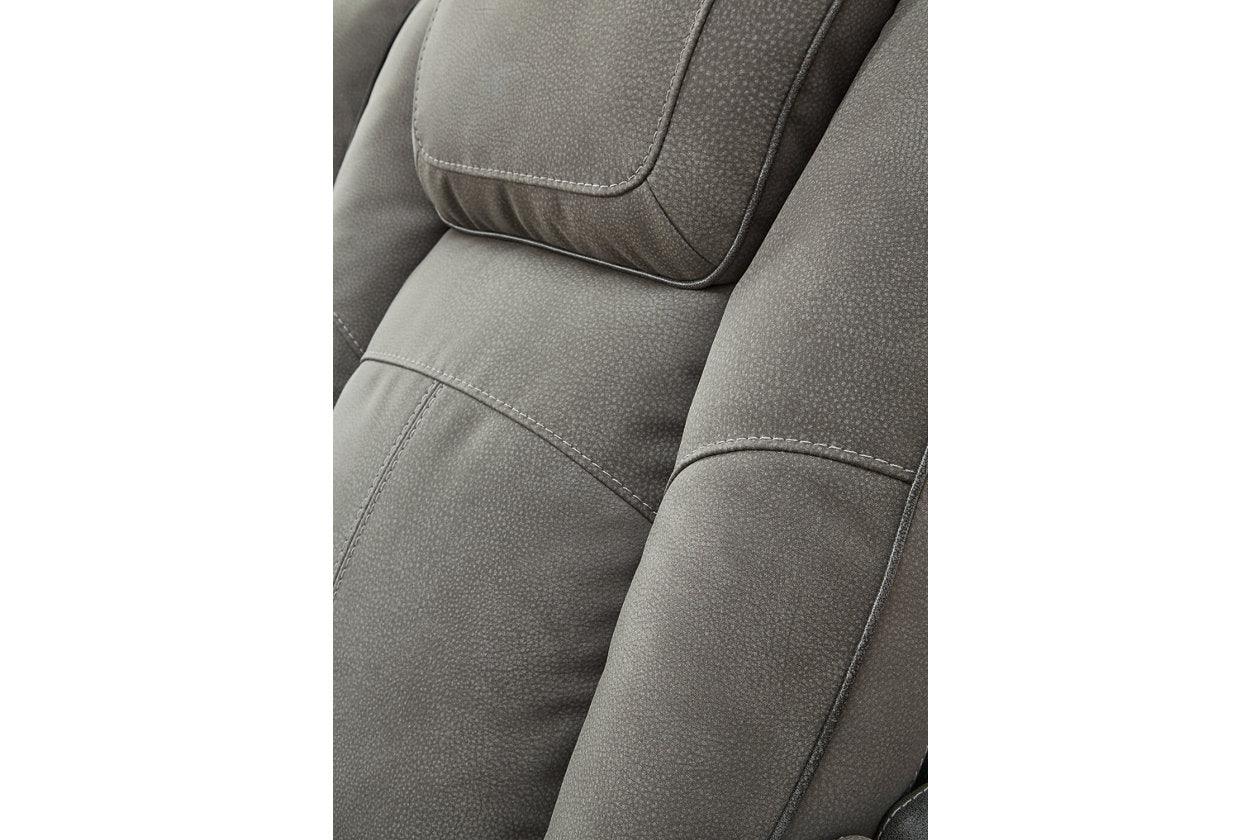 Next-Gen DuraPella Slate Dual Power Reclining Loveseat with Console - Image 8