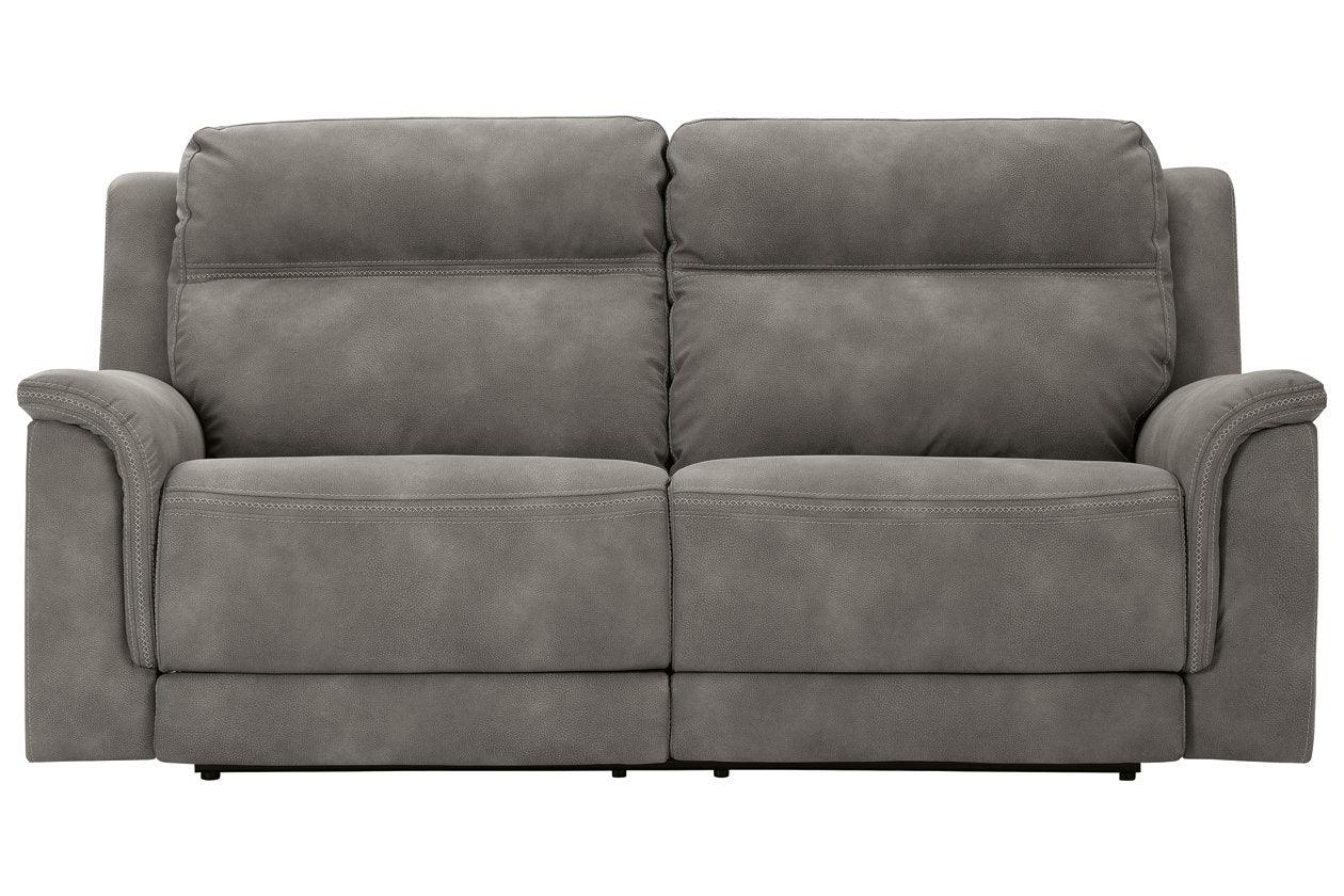 Next-Gen DuraPella Slate Dual Power Reclining Sofa - Image 4