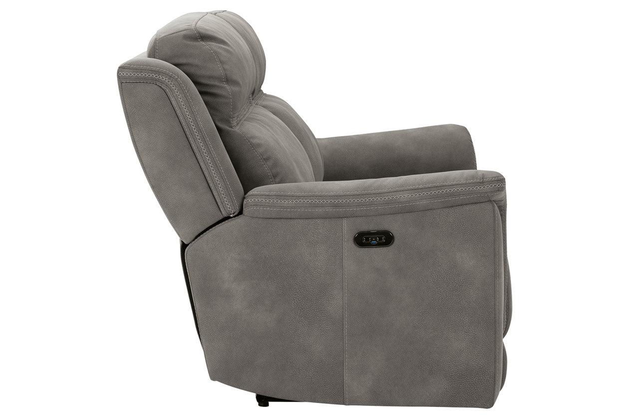 Next-Gen DuraPella Slate Dual Power Reclining Sofa - Image 5