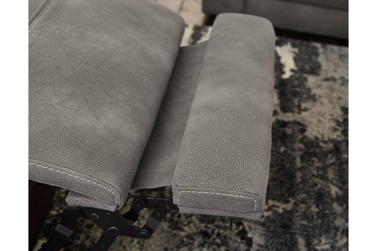 Next-Gen DuraPella Slate Dual Power Reclining Sofa - Image 8