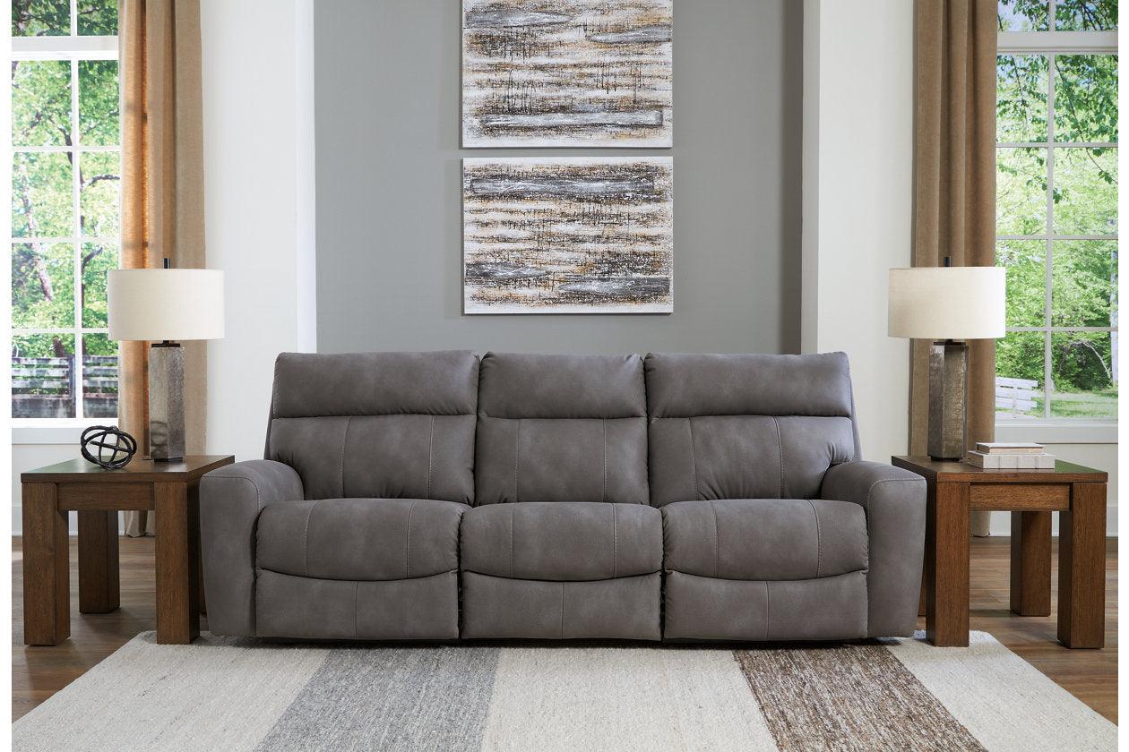 Next-Gen DuraPella Slate Performance Fabric 3-Piece Dual Power Reclining Modular Sofa