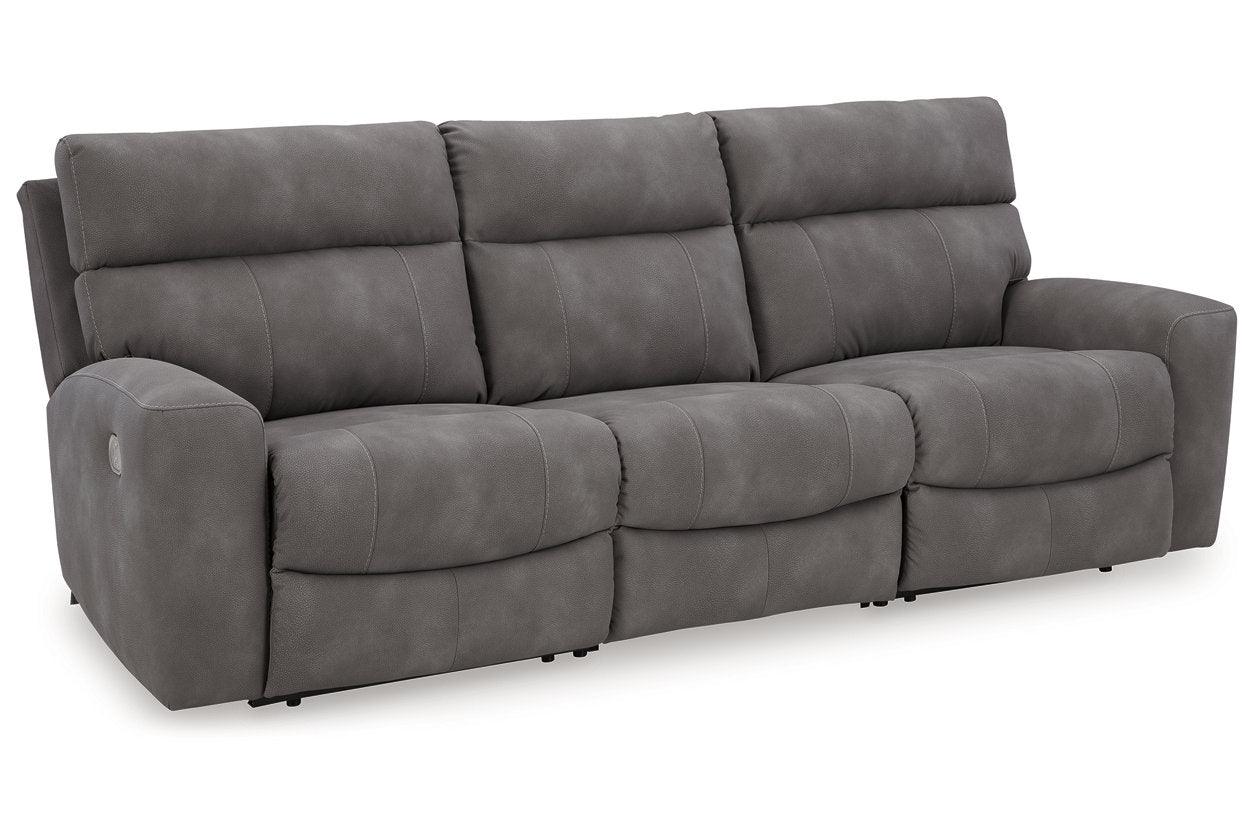 Next-Gen DuraPella Slate Performance Fabric 3-Piece Dual Power Reclining Modular Sofa - Image 7