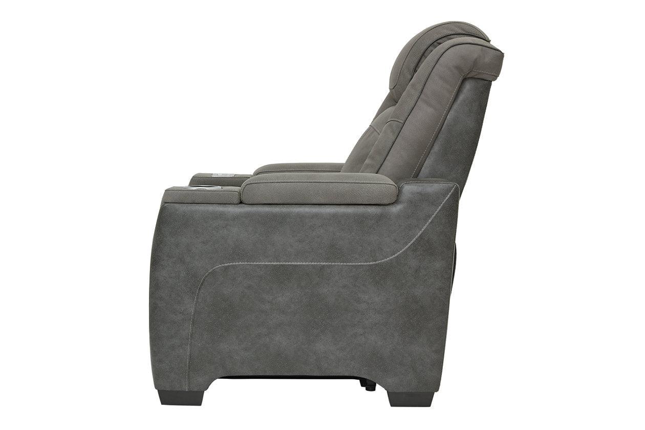 Next-Gen DuraPella Slate Performance Fabric Dual Power Recliner /ADJ Headrest - Image 7