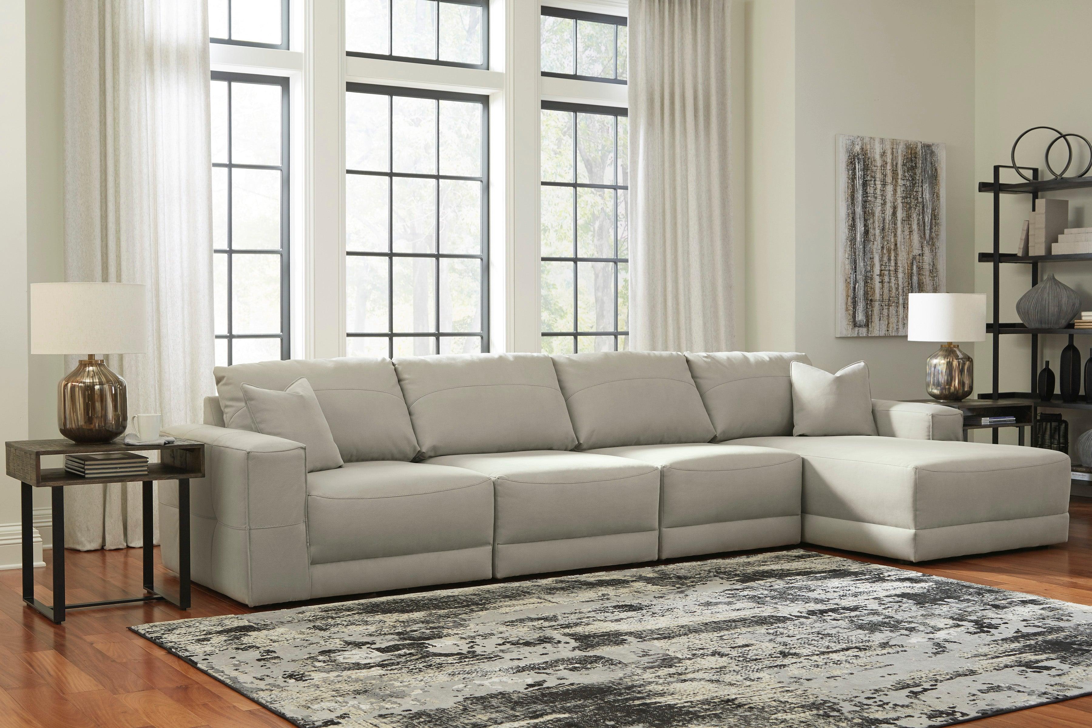 Next-Gen Gaucho Gray 4-Piece Right Arm Facing Chaise Sectional