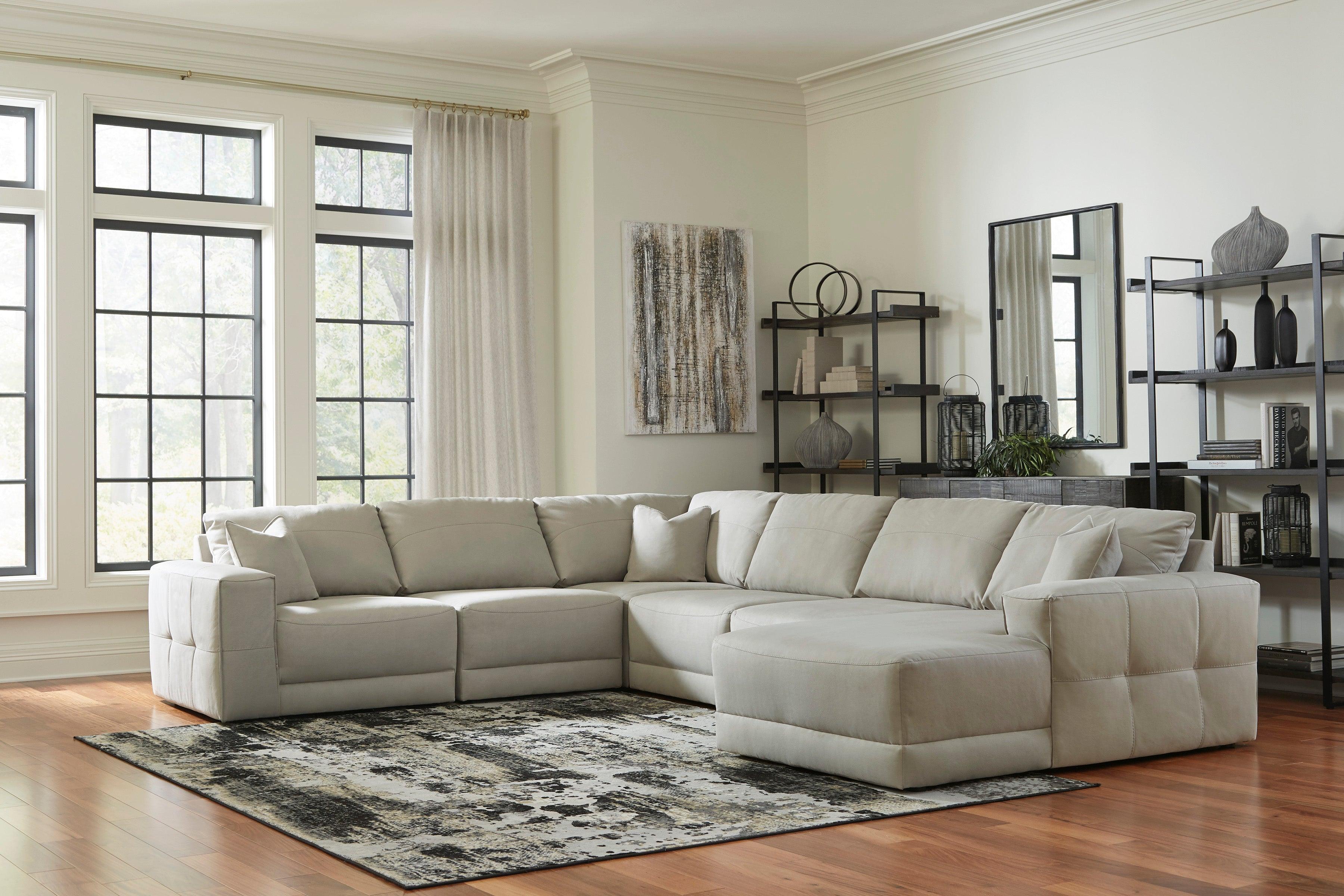 Next-Gen Gaucho Gray 6-Piece Right Arm Facing Chaise Sectional