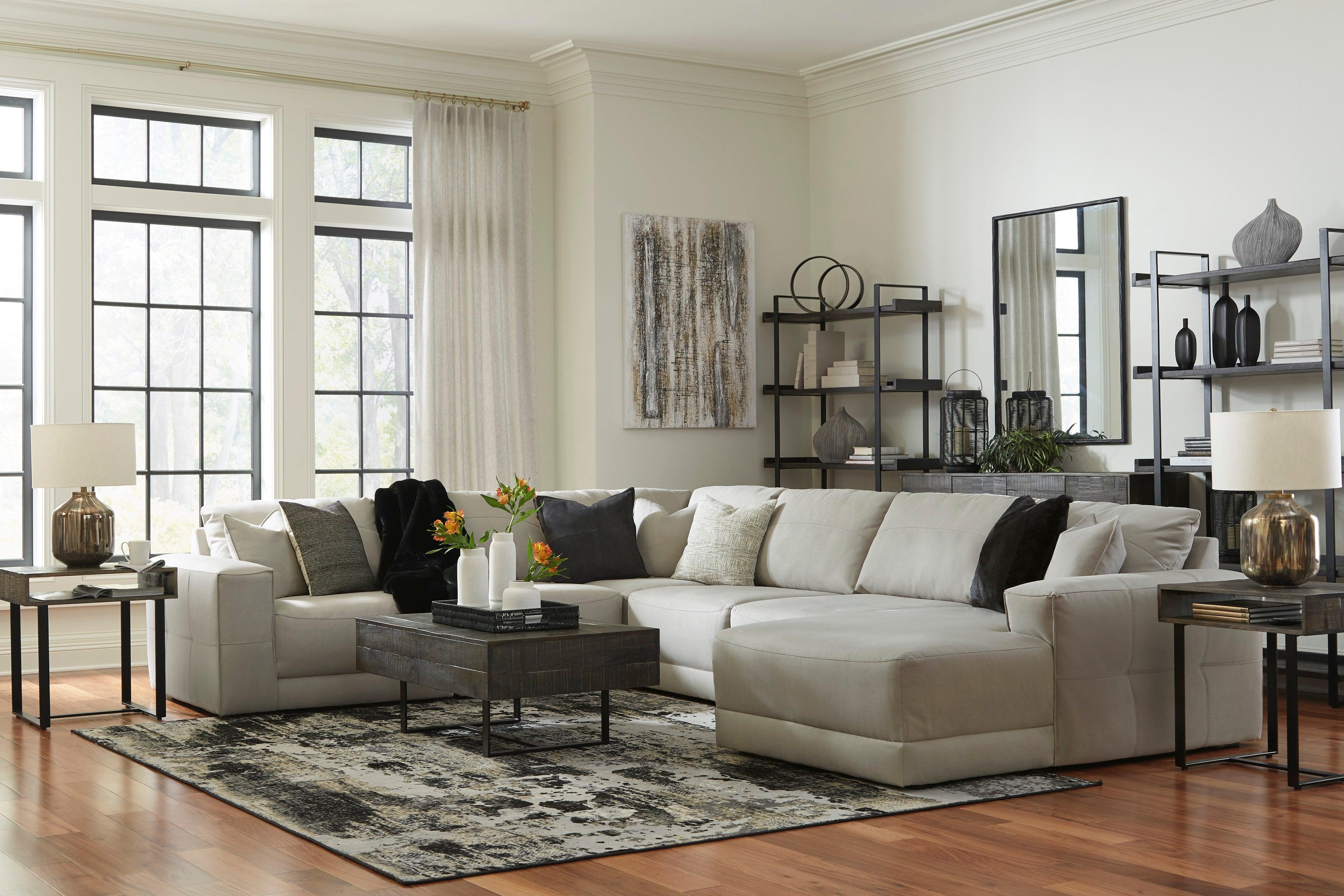 Next-Gen Gaucho Gray 6-Piece Right Arm Facing Chaise Sectional - Image 3