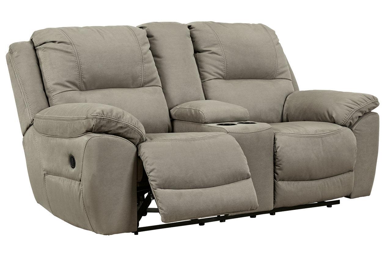Next-Gen Gaucho Putty Manual Reclining Loveseat with Console - Image 3